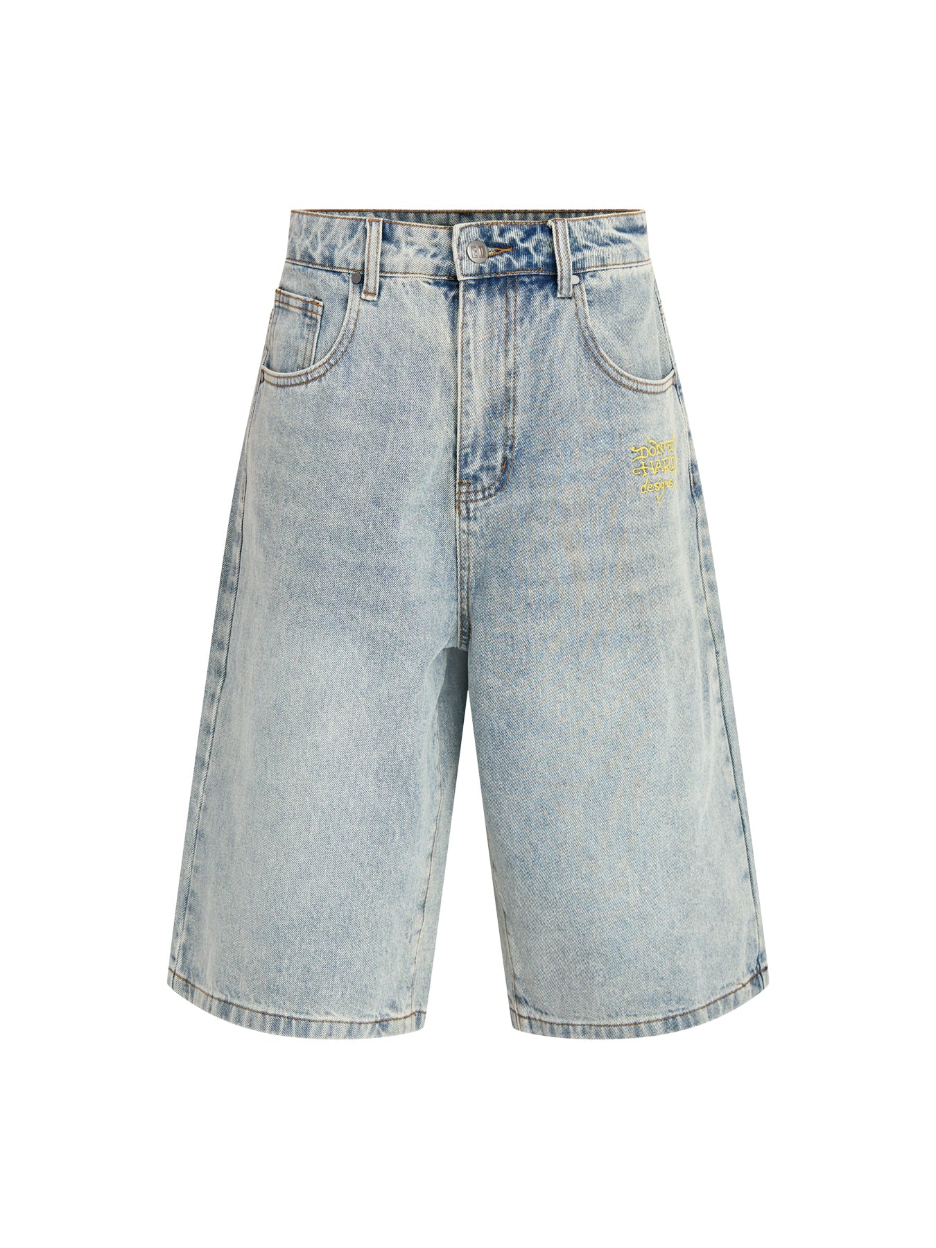 Dragon Crawl Relaxed Denim Shorts
