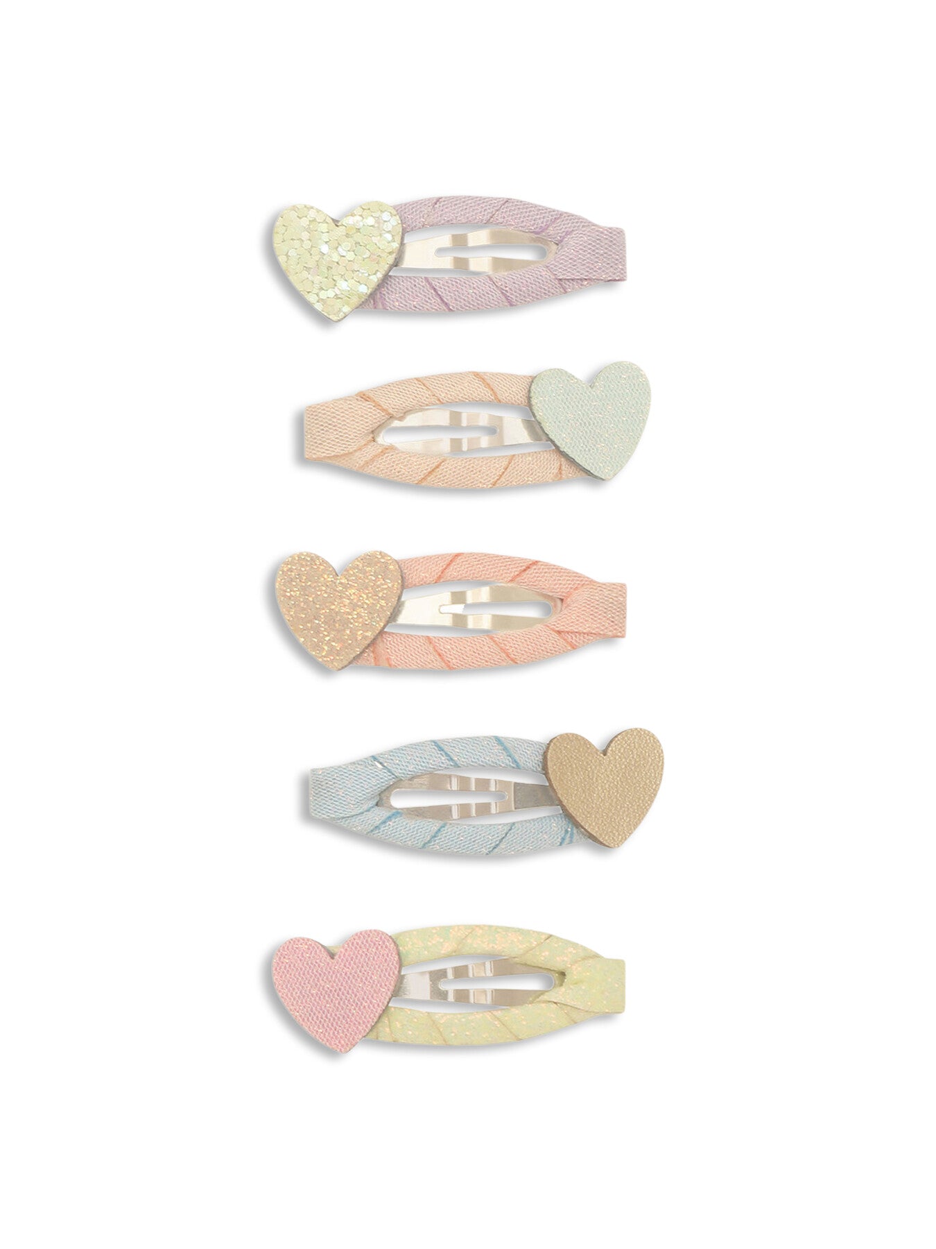 Dreamy Hearts Hair Clips Bright