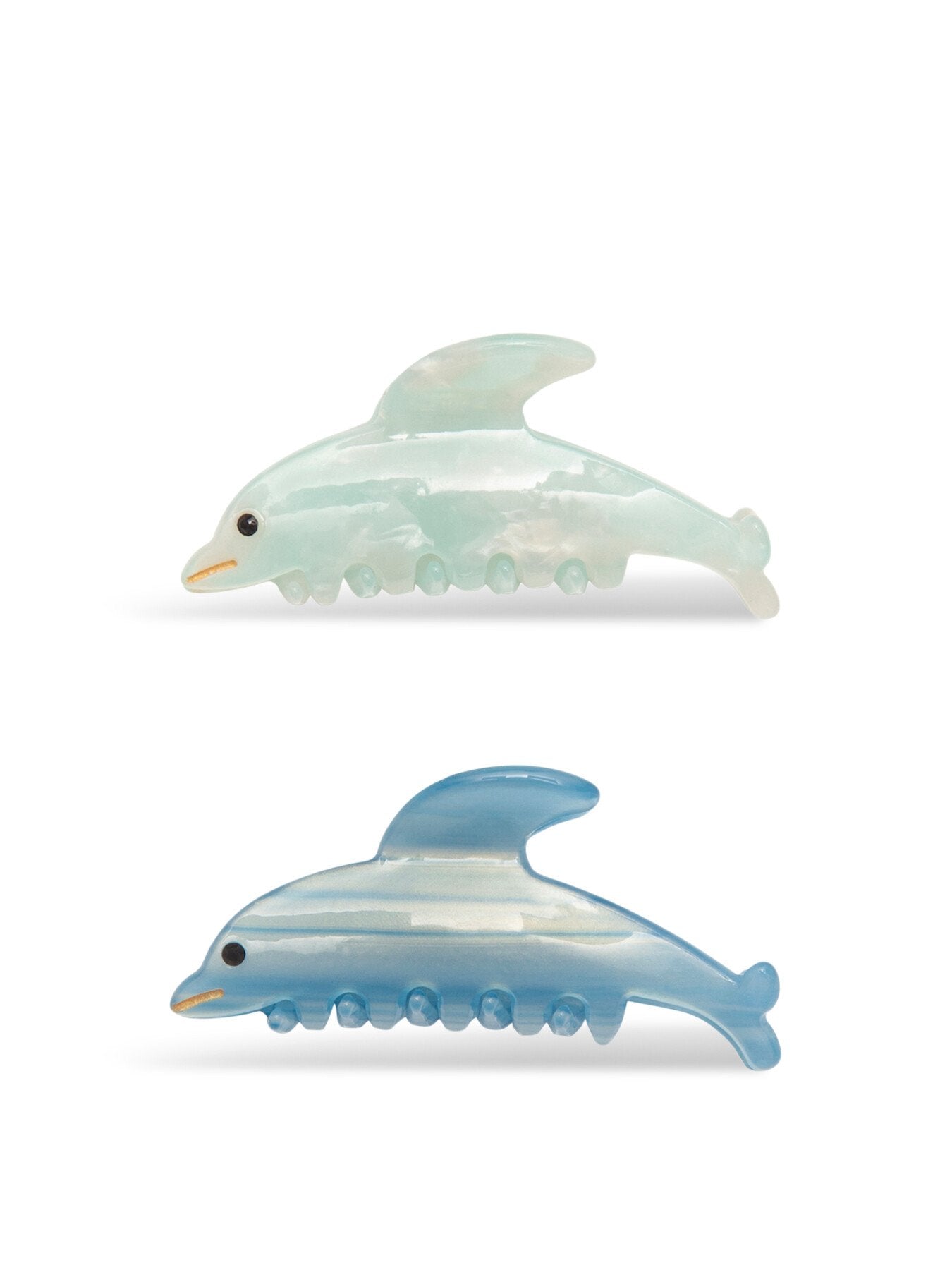 Dolphin Hair Clips Blue