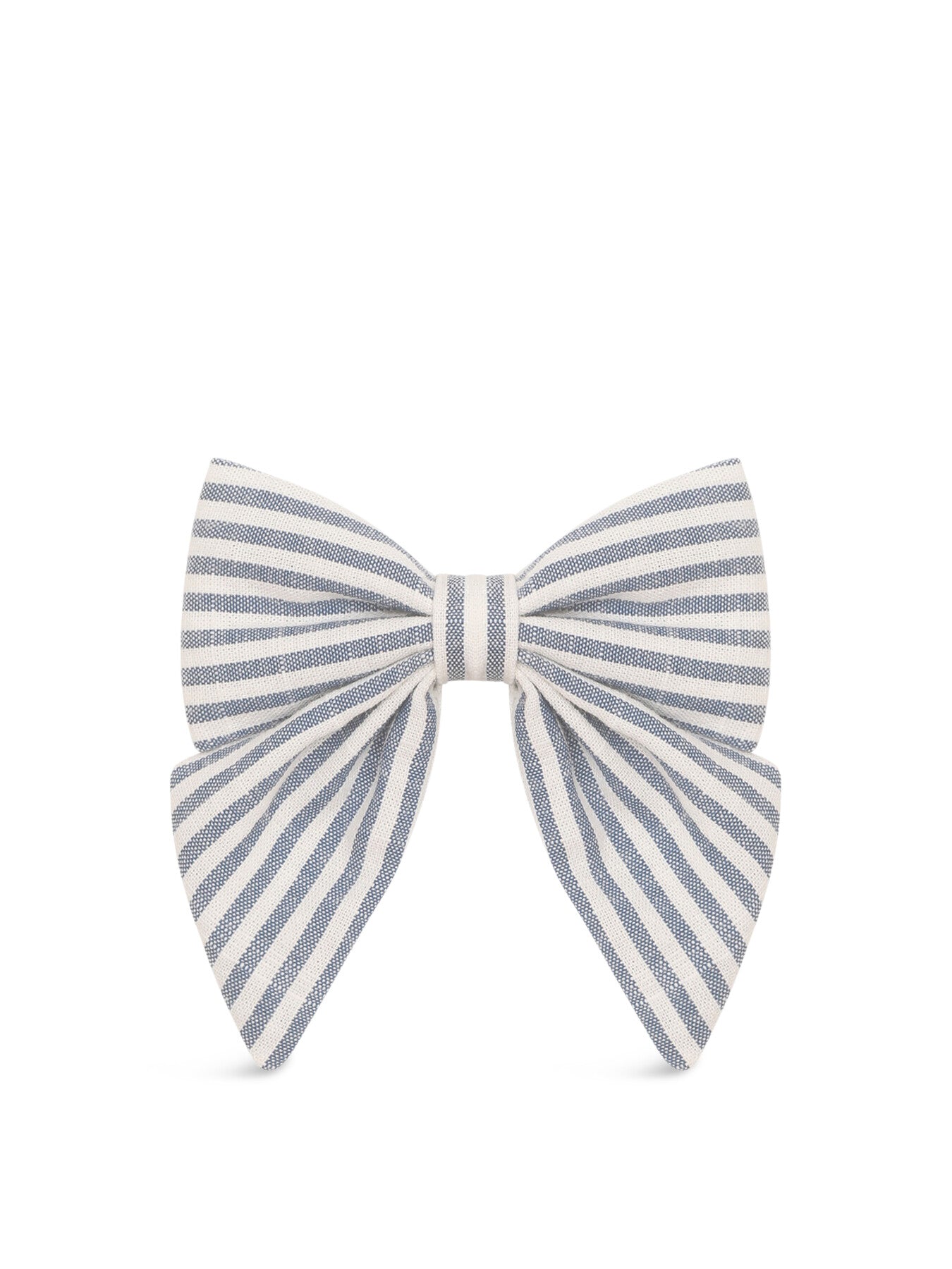 Seaside Stripe Hair Bow Blue