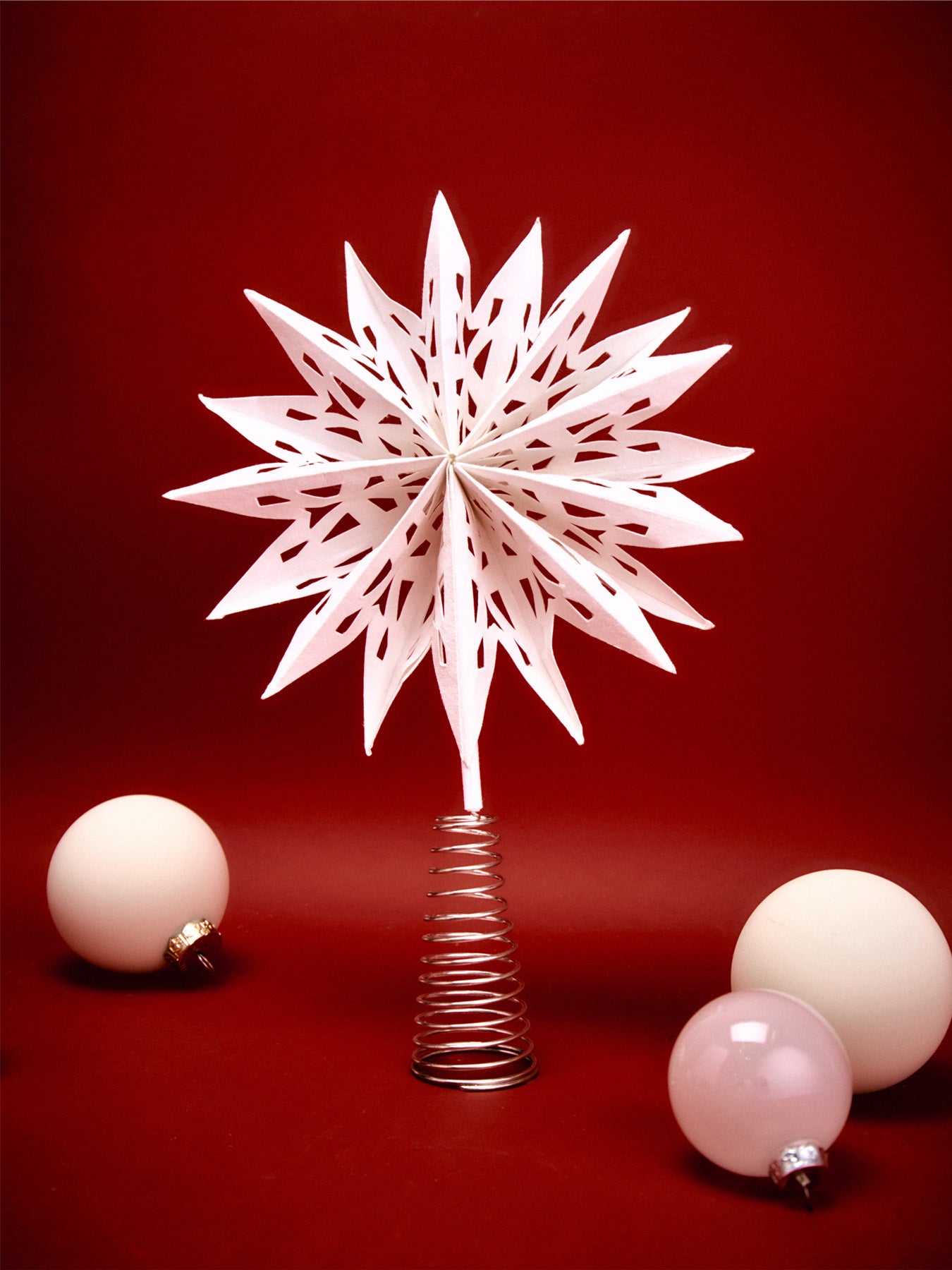 Maddox Cutout Star Christmas Tree Topper Warm White