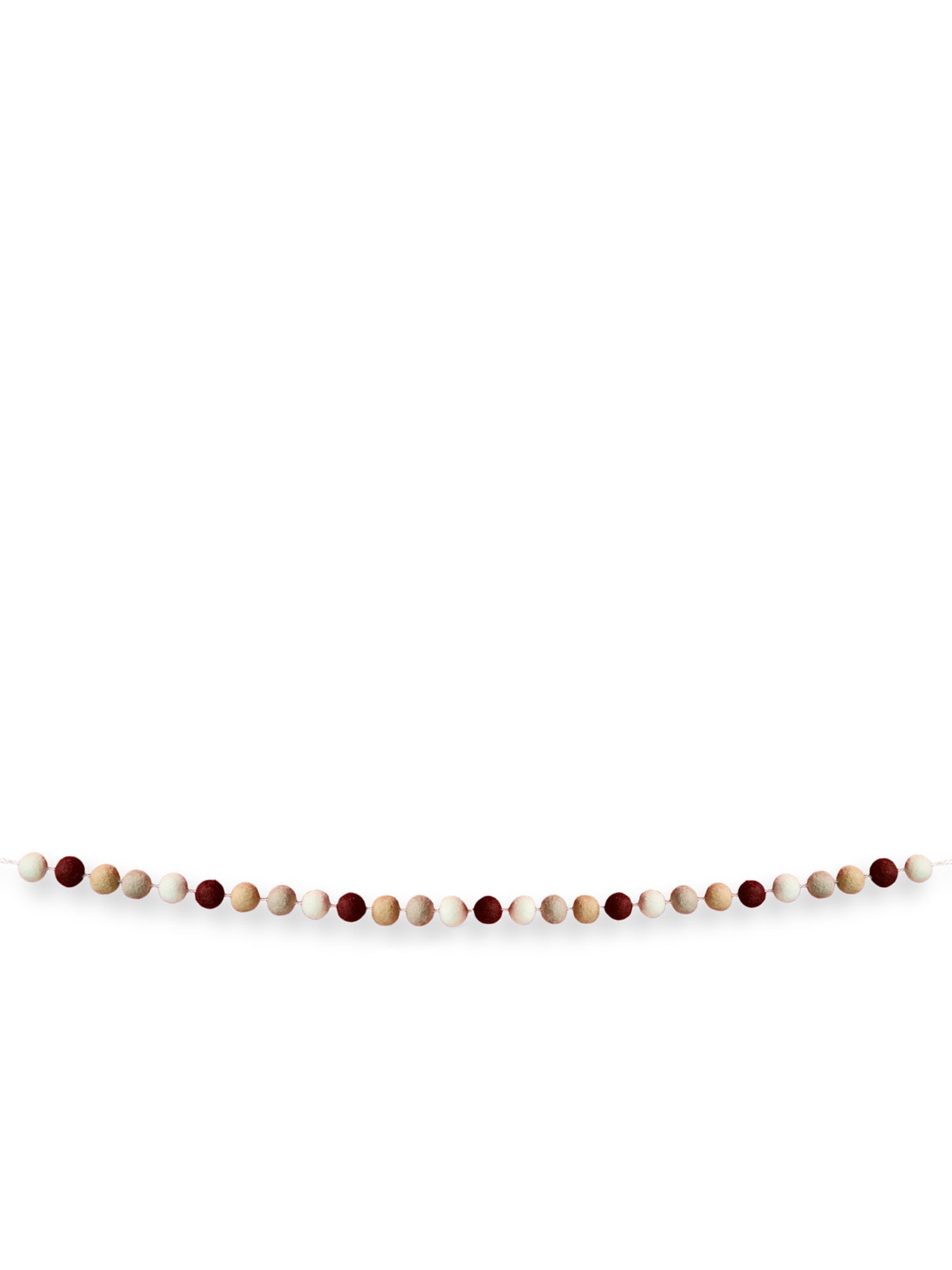 Southwold Pom Pom Christmas Garland Berry