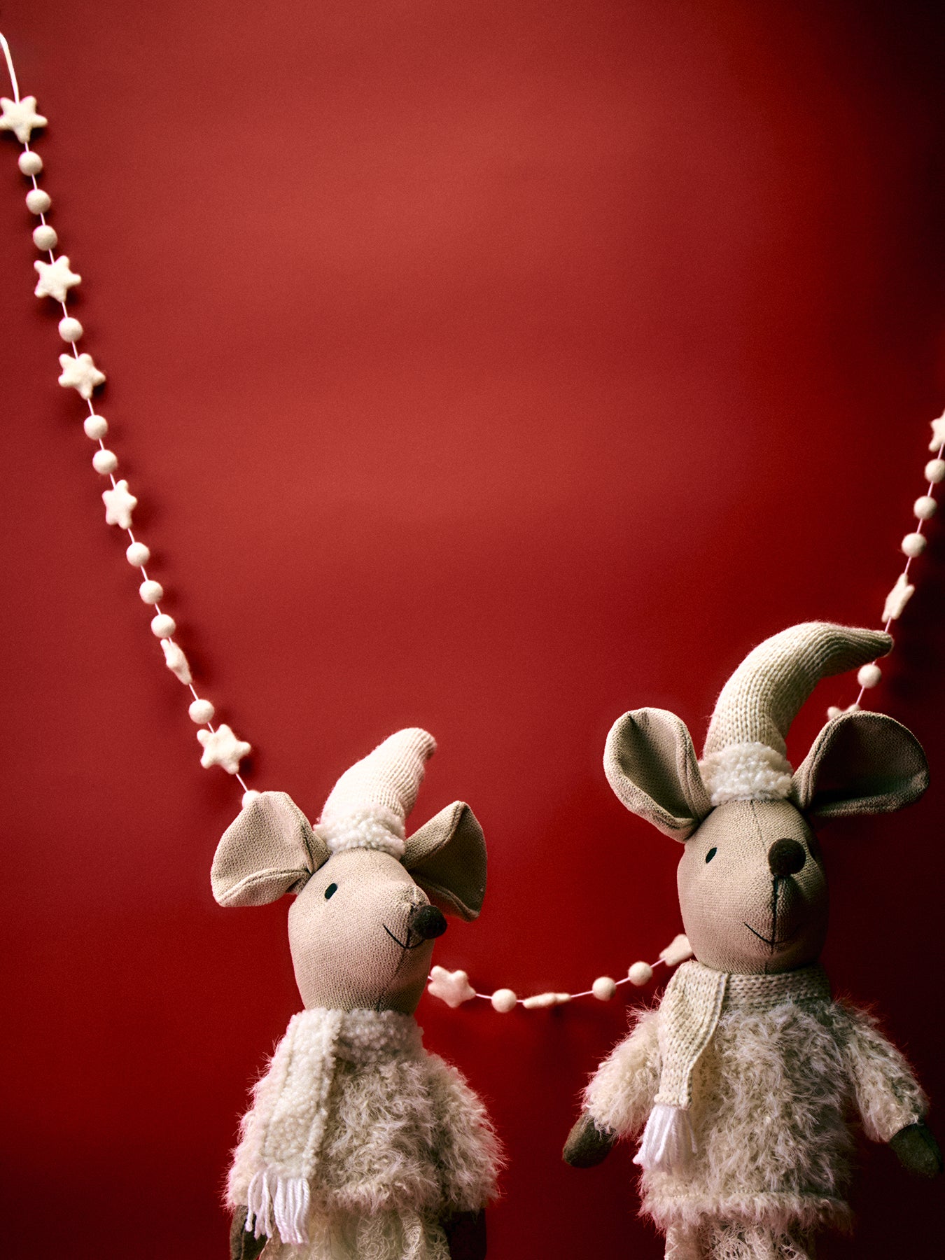 Southwold Pom Pom Garland Warm White