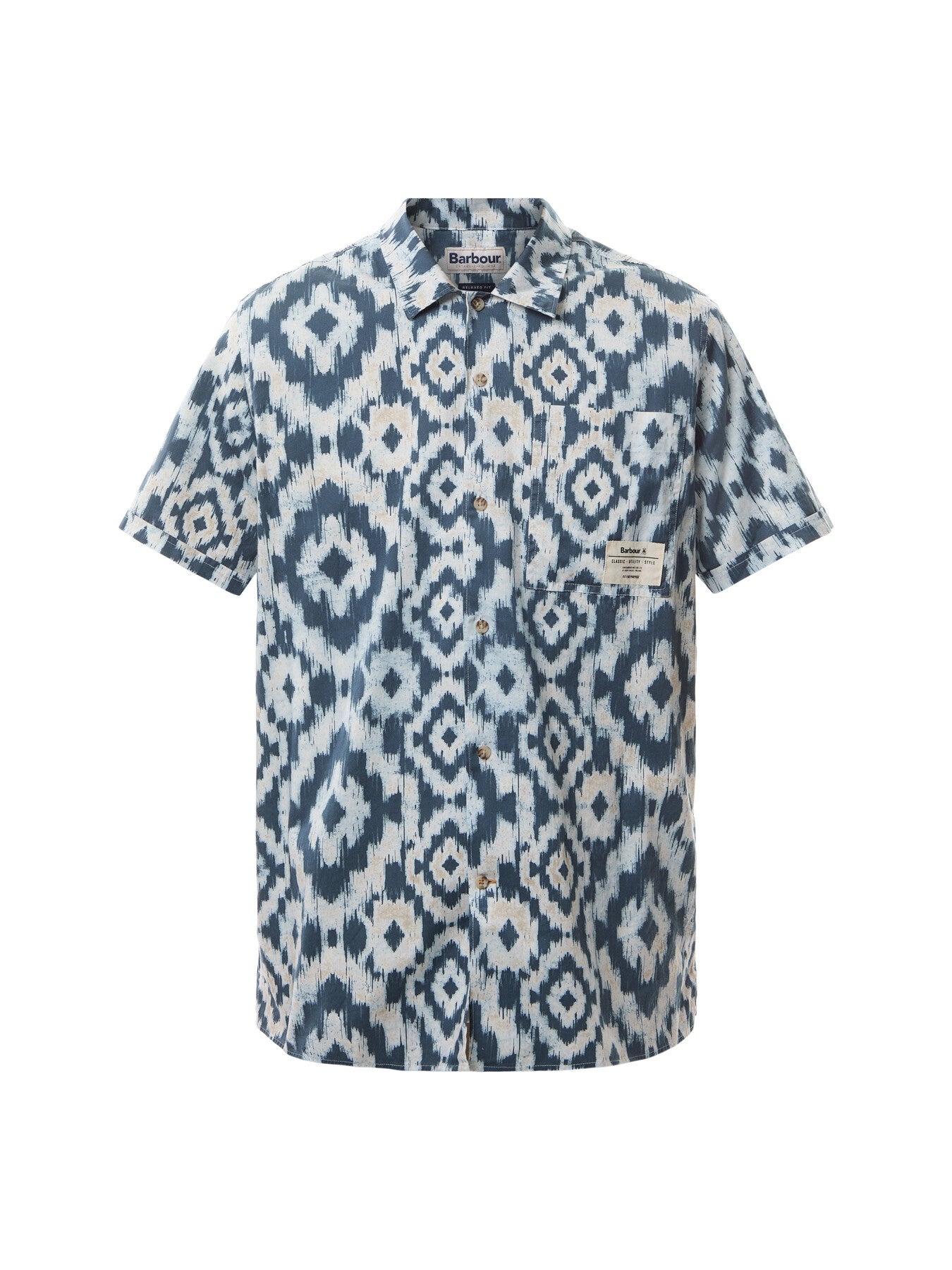 Barbour Homeland Printed Shortsleeve Relaxed Fit Shirt