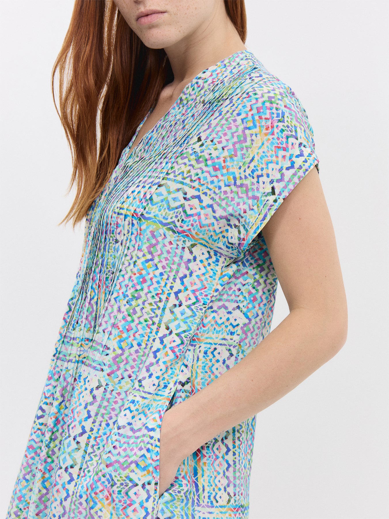 Patchwork Tie Dye Dress