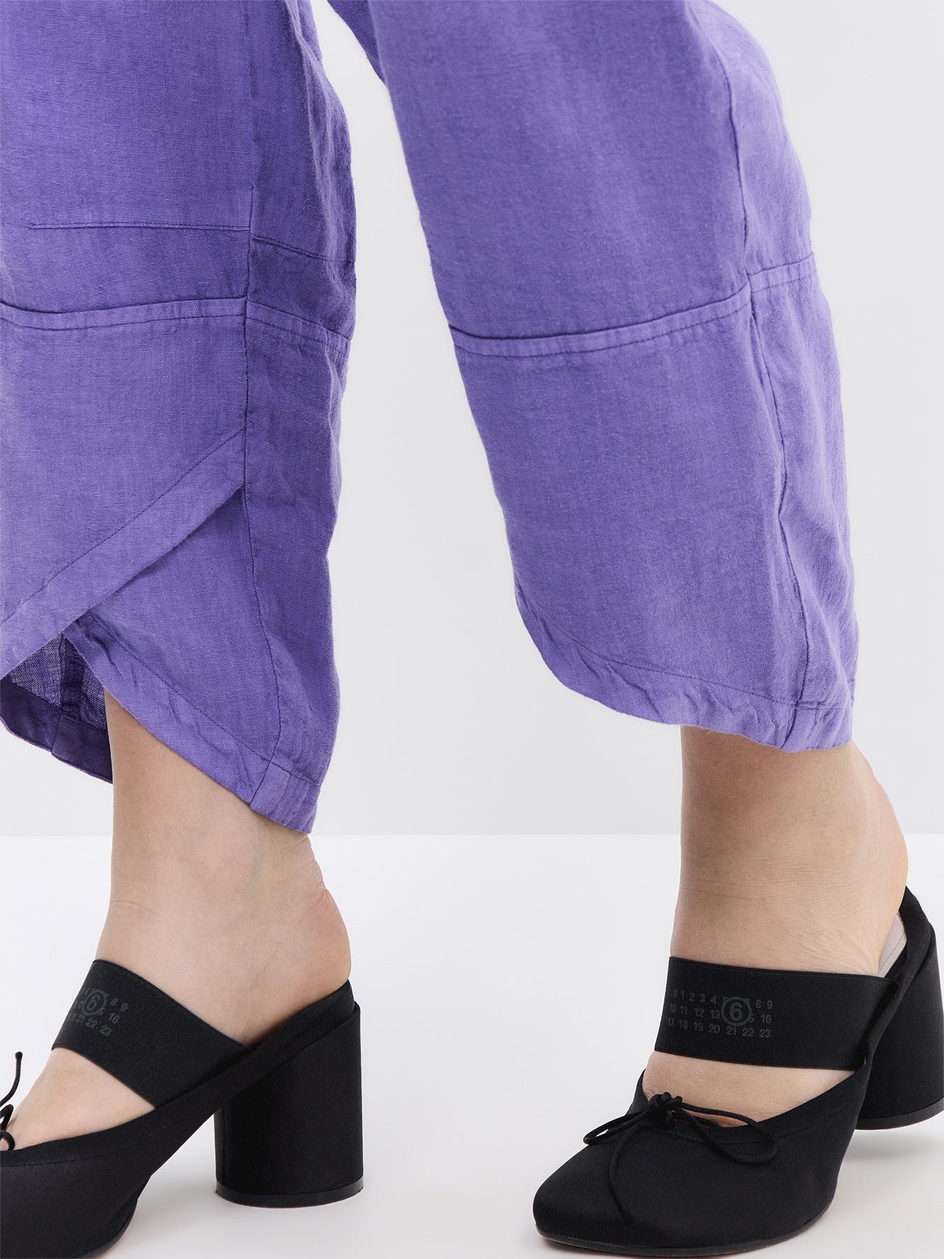 Linen Tulip Hem Bubble Trouser