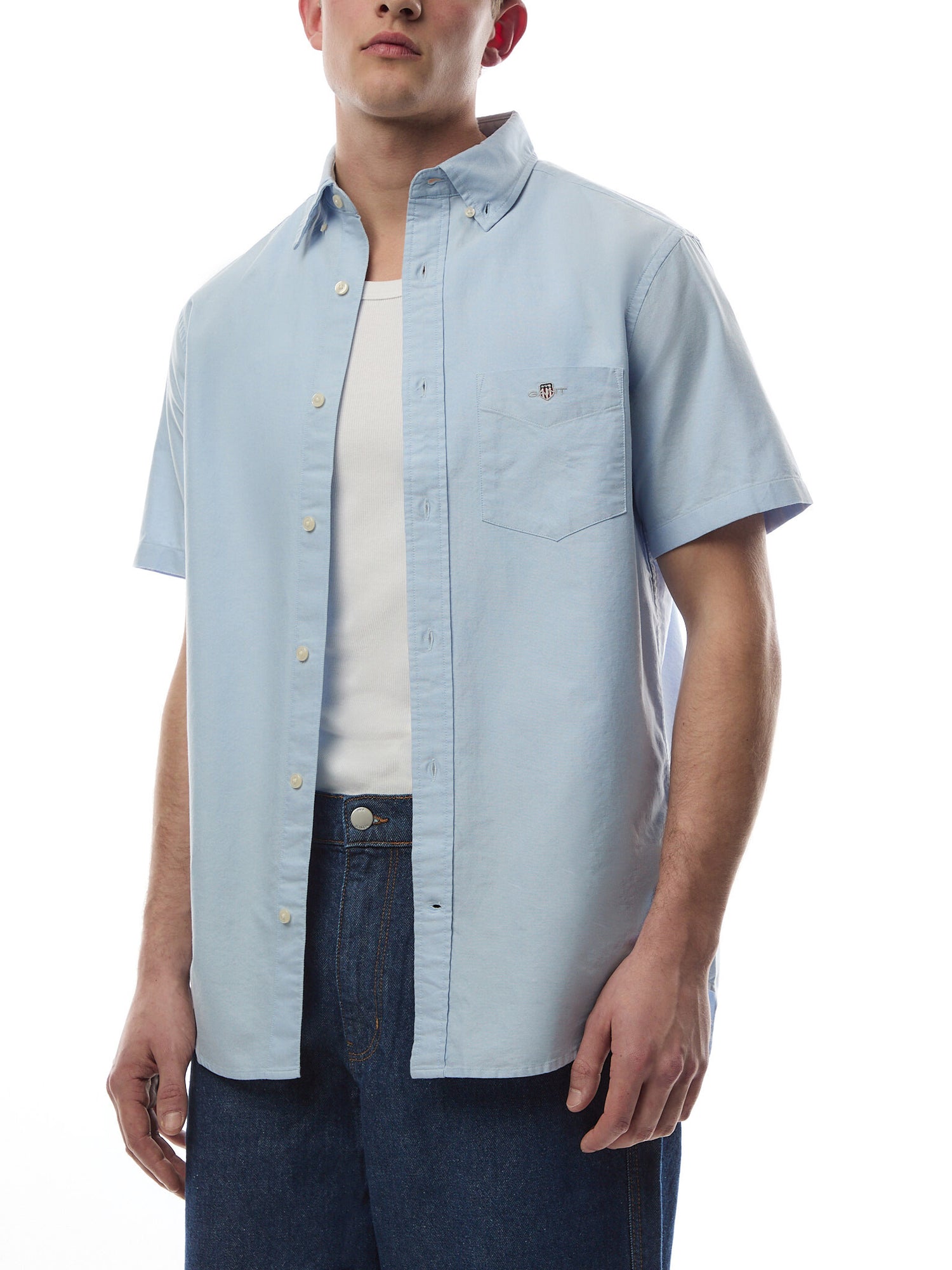 Regular Fit Classic Oxford Short Sleeve Shirt