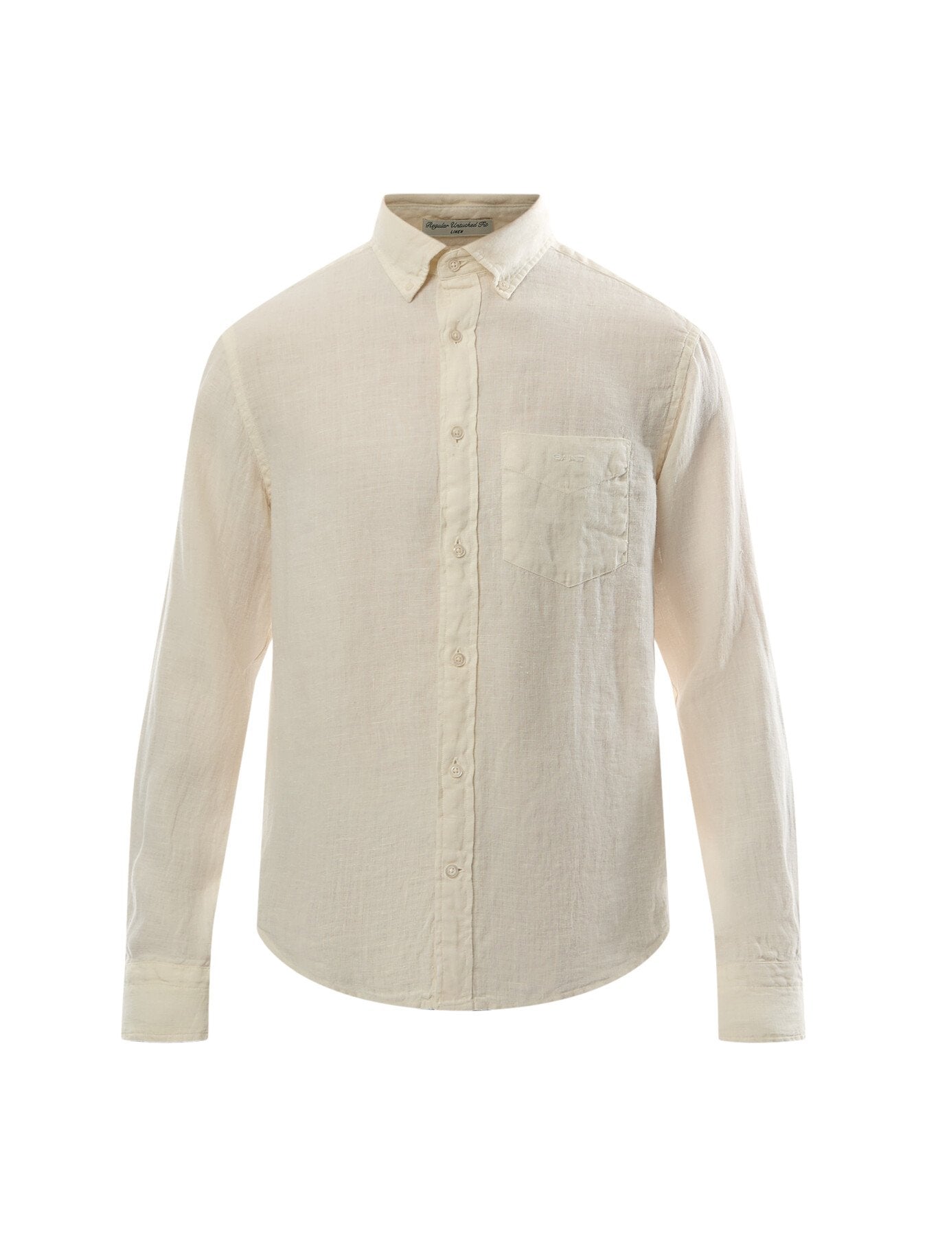 Regular Fit Garment-Dyed Linen Shirt