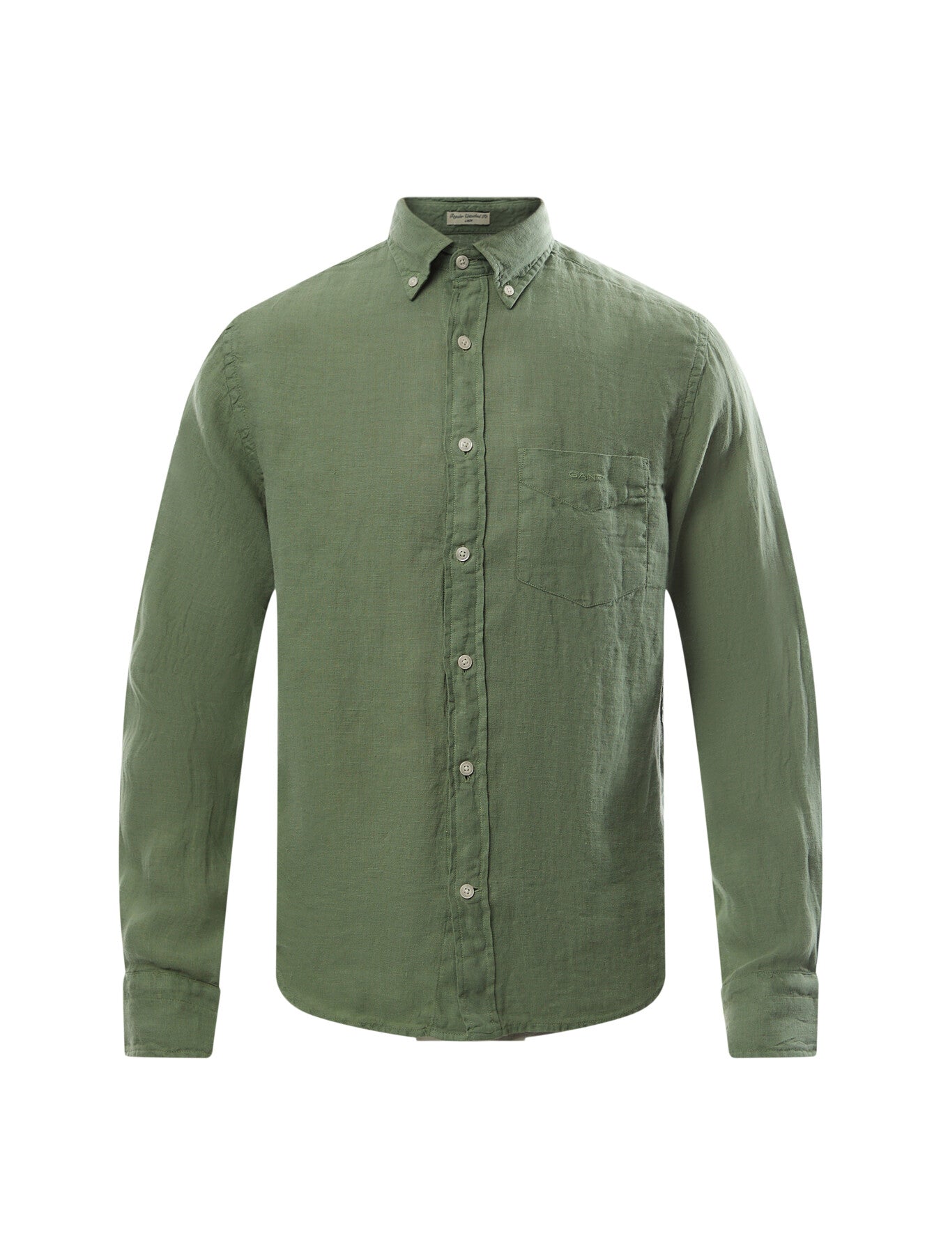 Regular Fit Garment-Dyed Linen Shirt