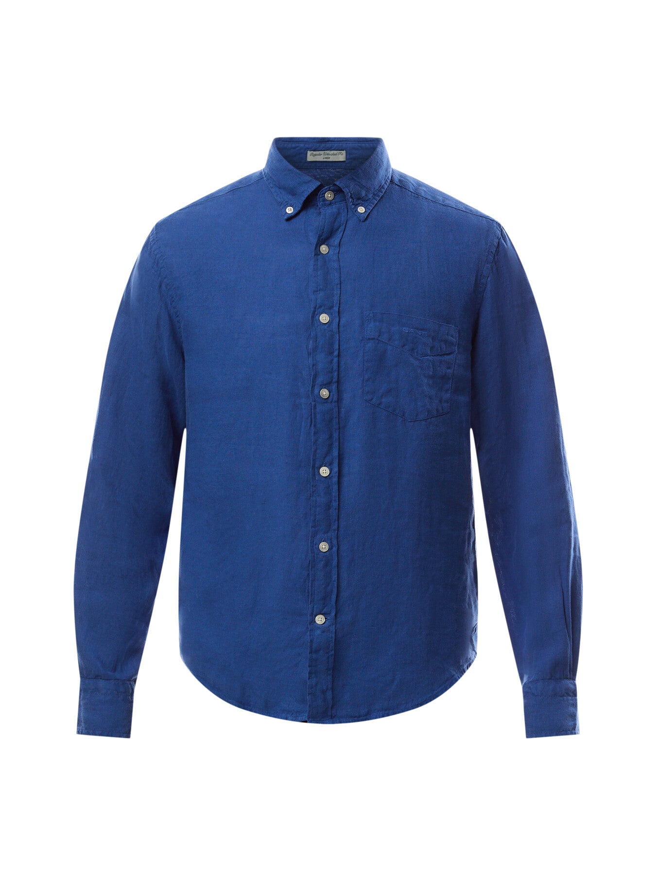 Regular Fit Garment-Dyed Linen Shirt