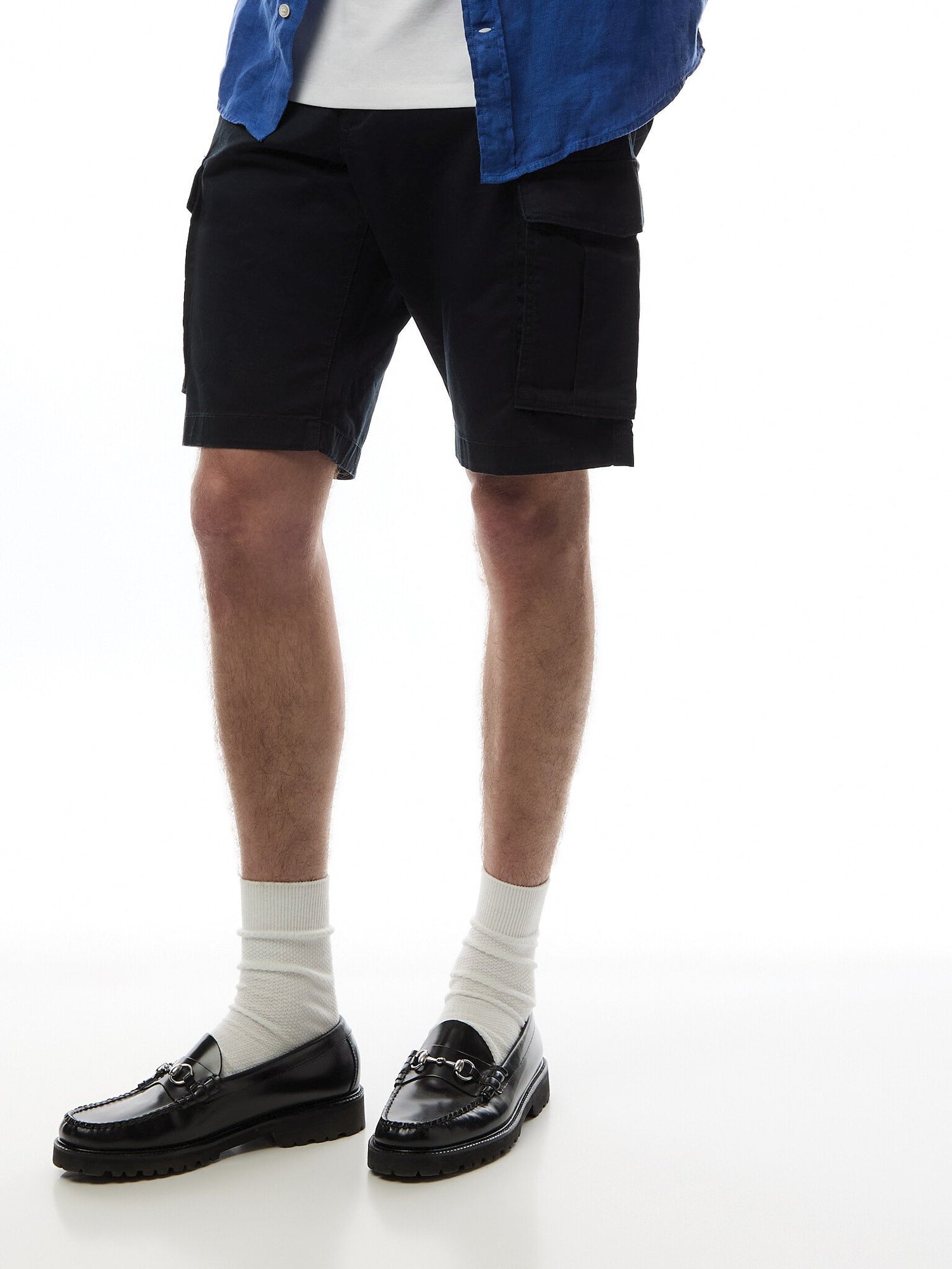 Relaxed Twill Cargo Shorts