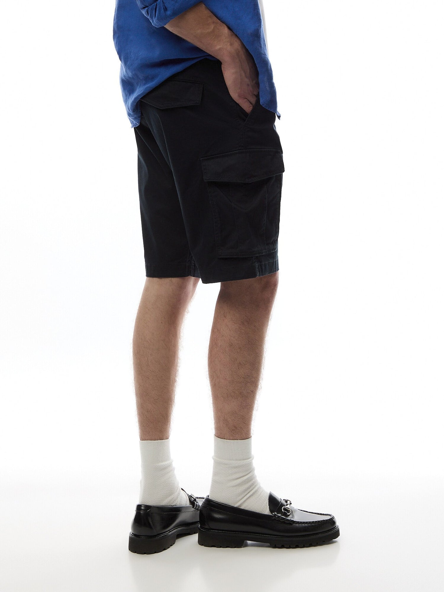 Relaxed Twill Cargo Shorts