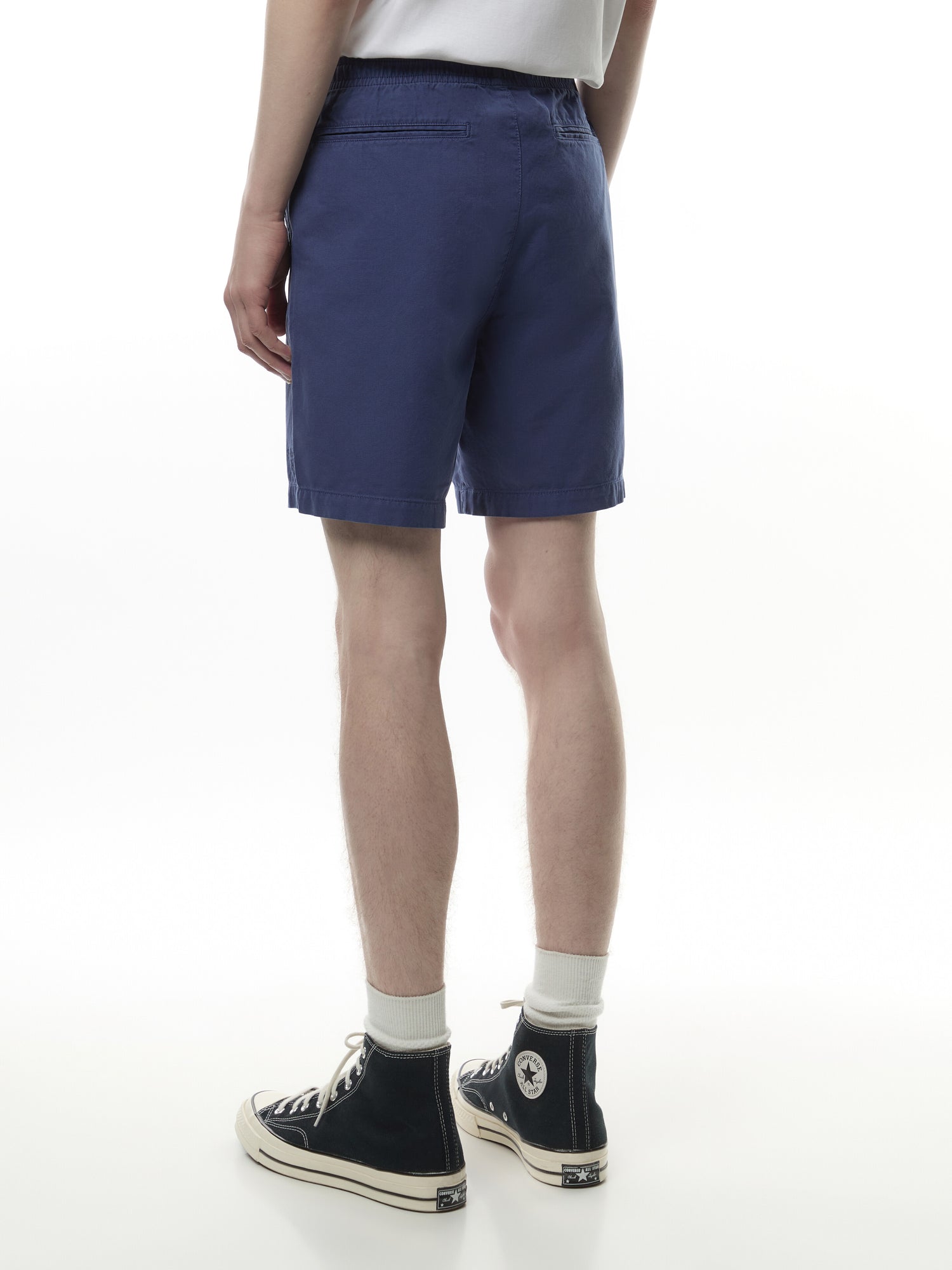 Washed Oxford Relaxed Short