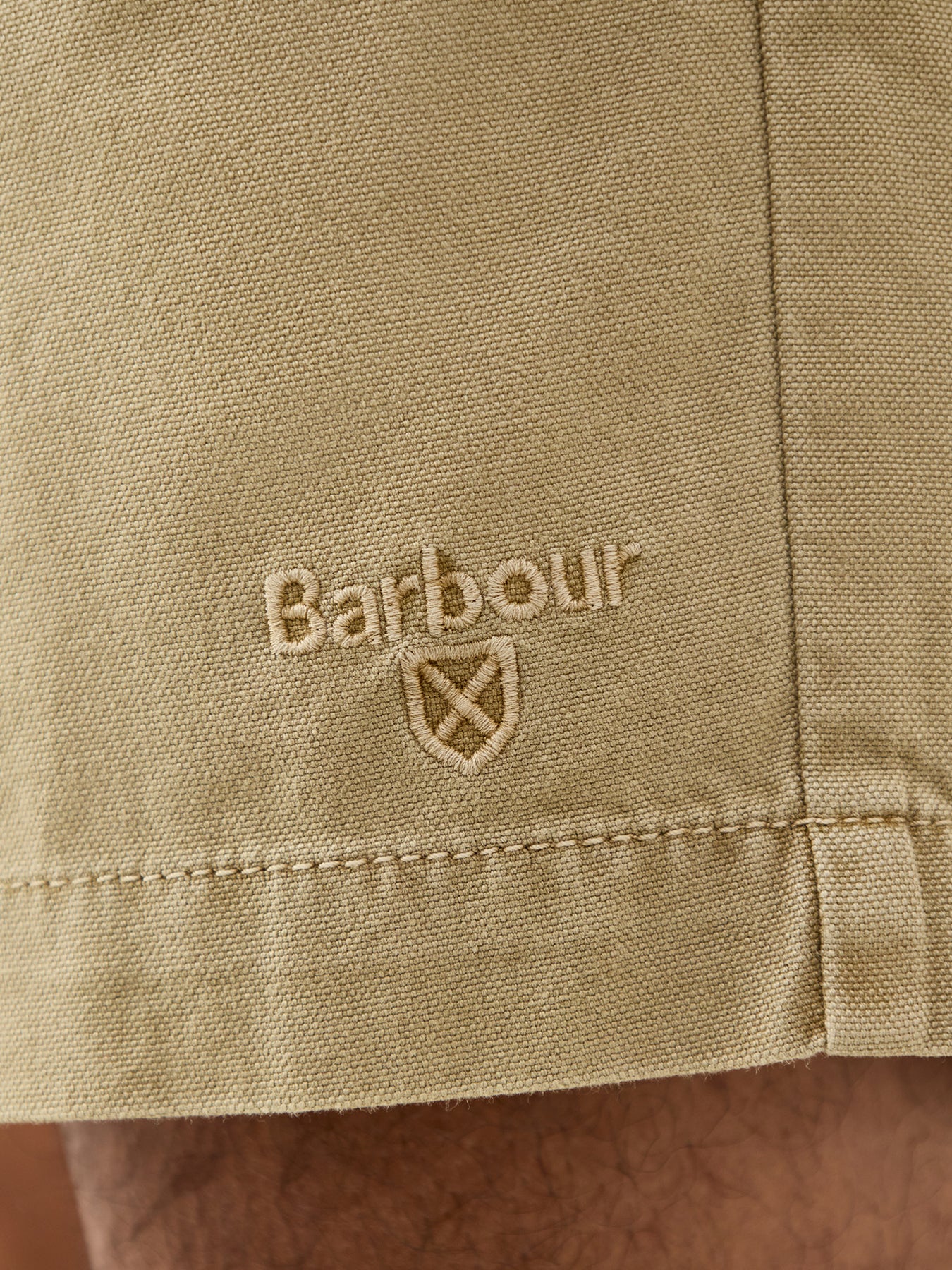 Washed Oxford Relaxed Shorts Washed Stone