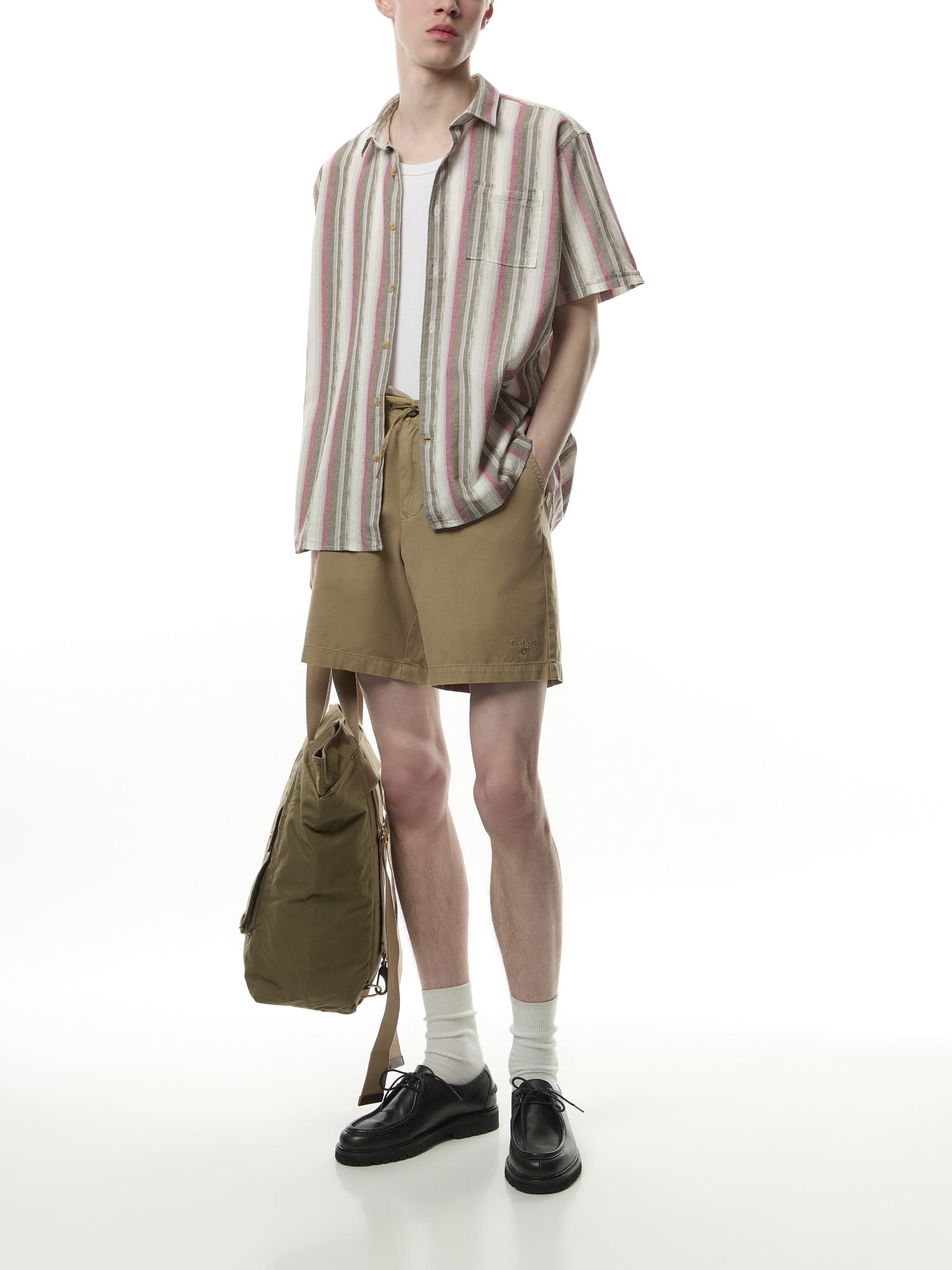 Washed Oxford Relaxed Short