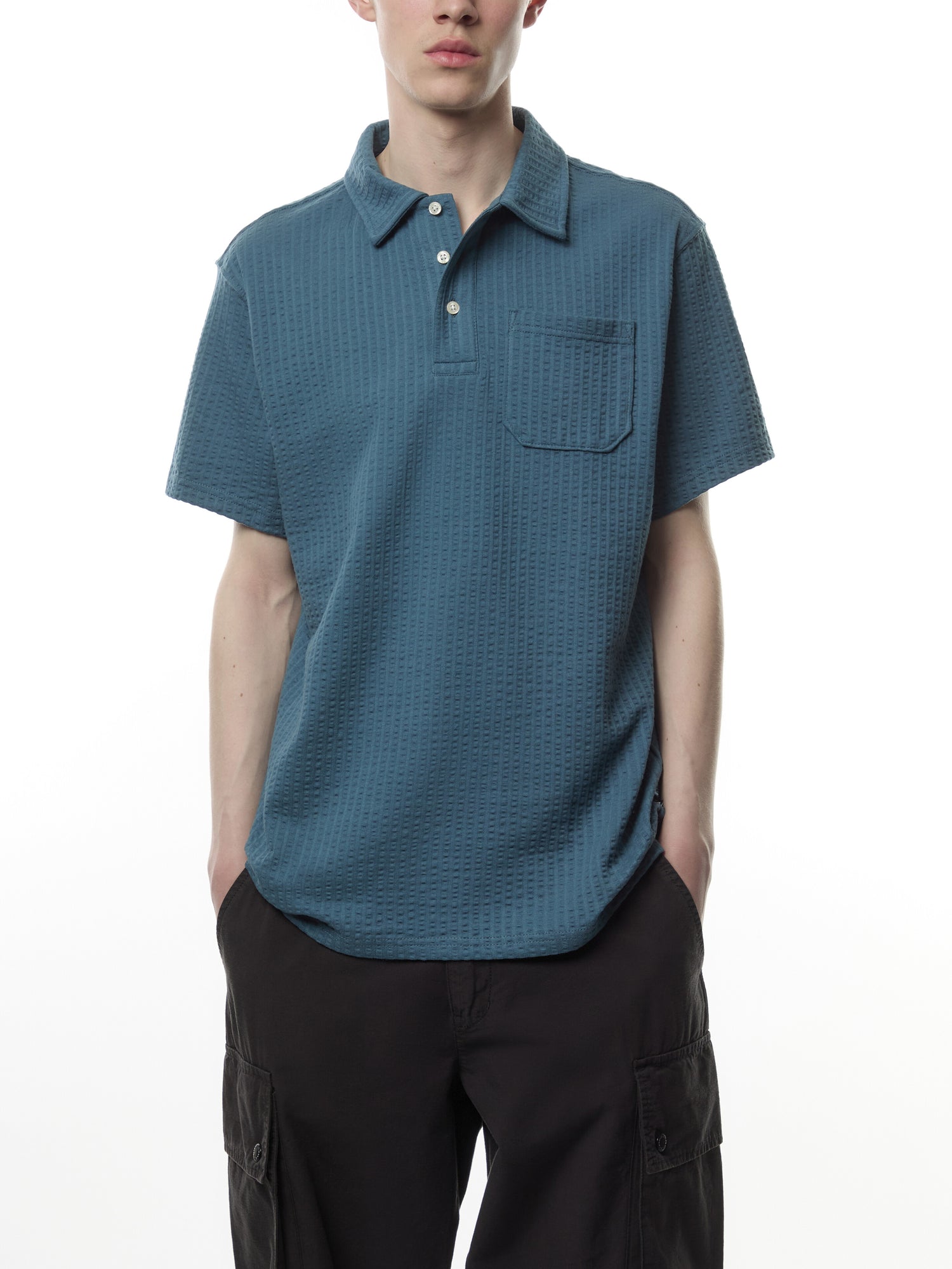 Dymchurch Seersucker Polo Shirt