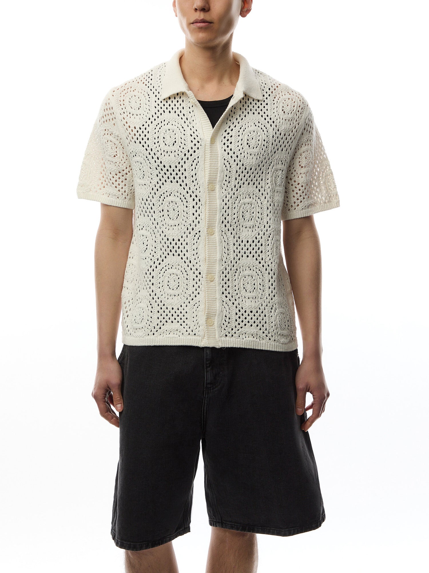 Sweater Camp Crochet Shortsleeve Shirt