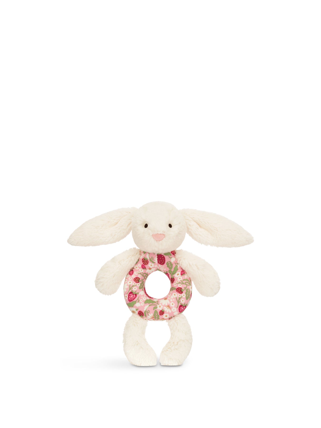 Blossom Cream Bunny Berry Ring Rattle