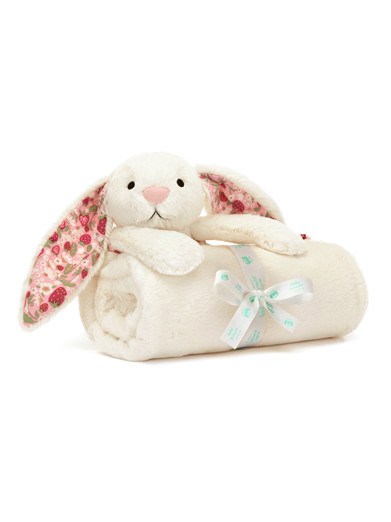 Blossom Cream Bunny Berry Blankie