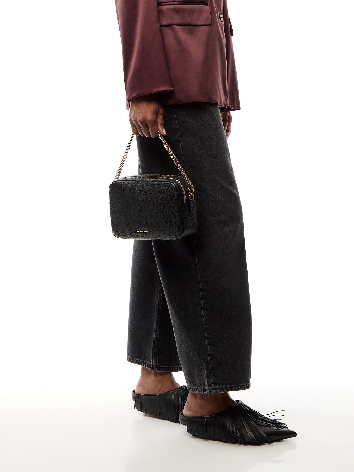 Bryant Medium Double Zip Chain Camera Crossbody