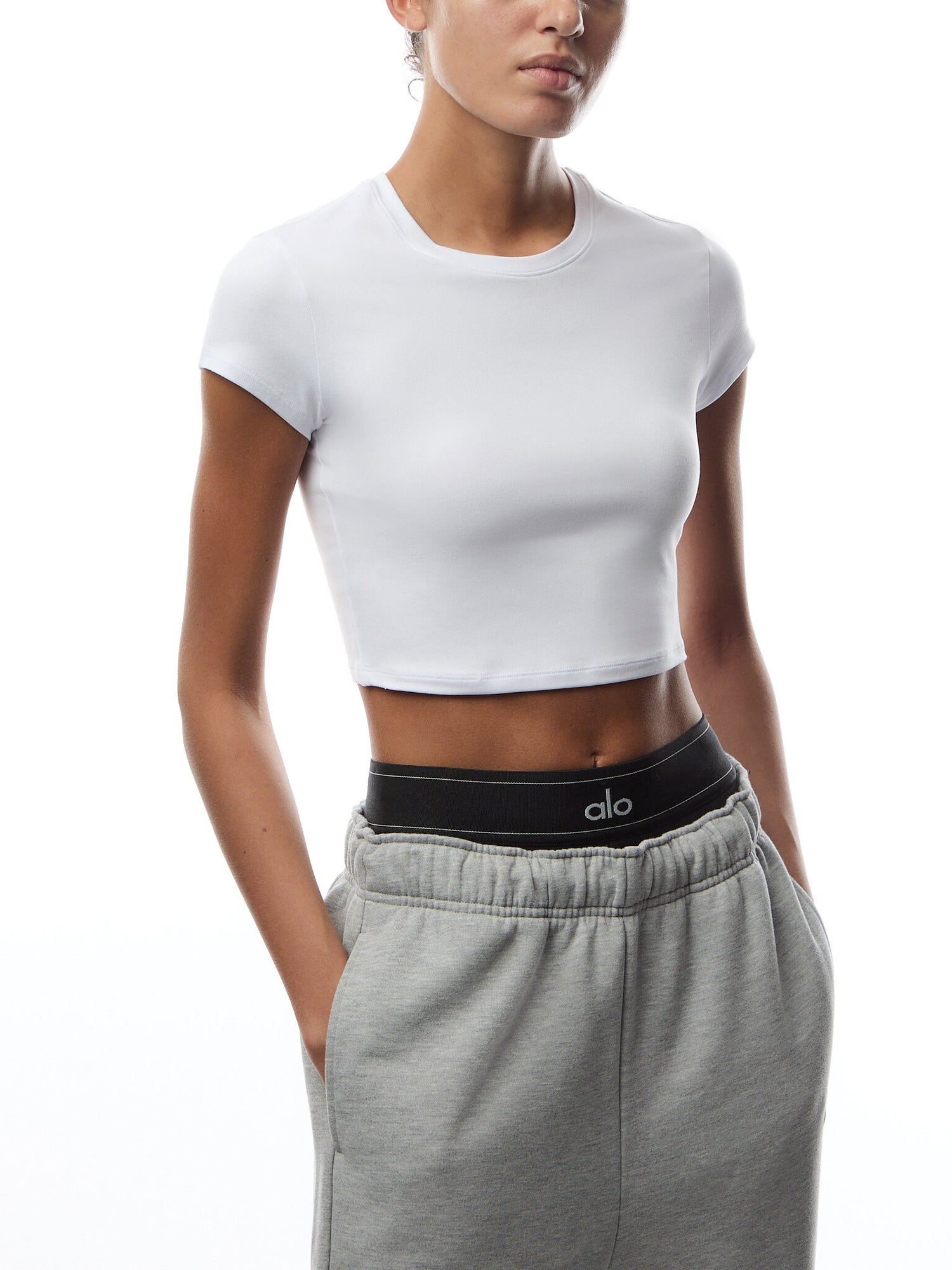 Alosoft Crop Finesse Short Sleeve