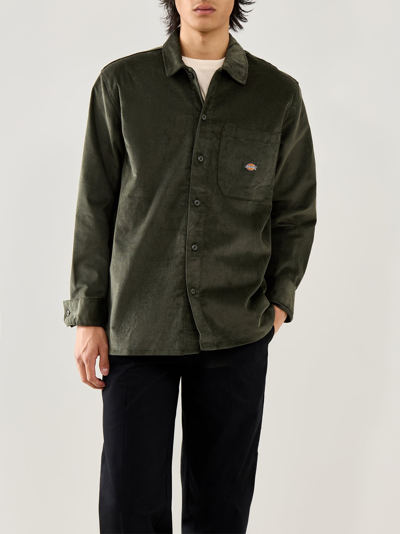 Corduroy Shirt Green
