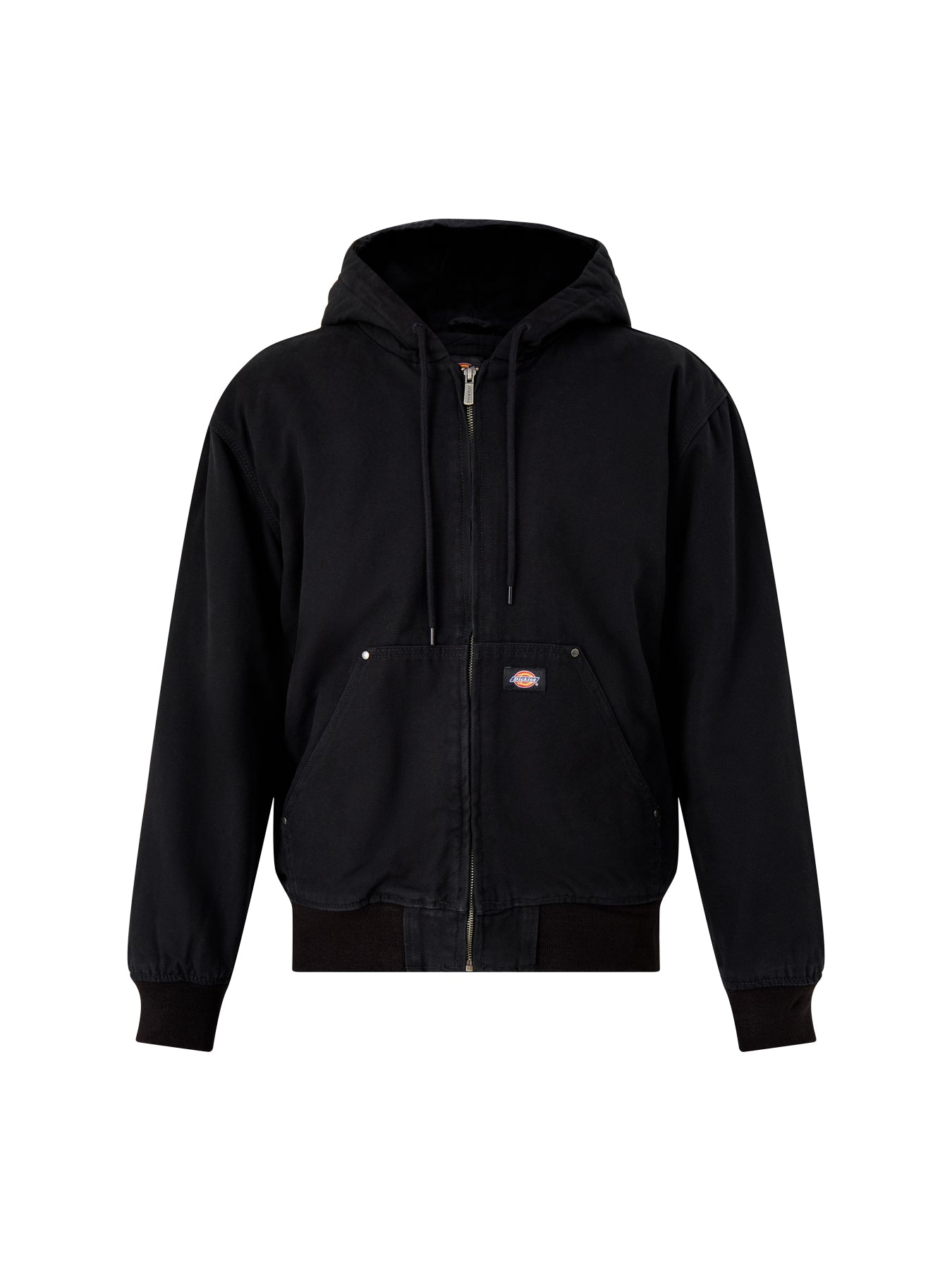 Hilham Hooded Canvas Jacket Black