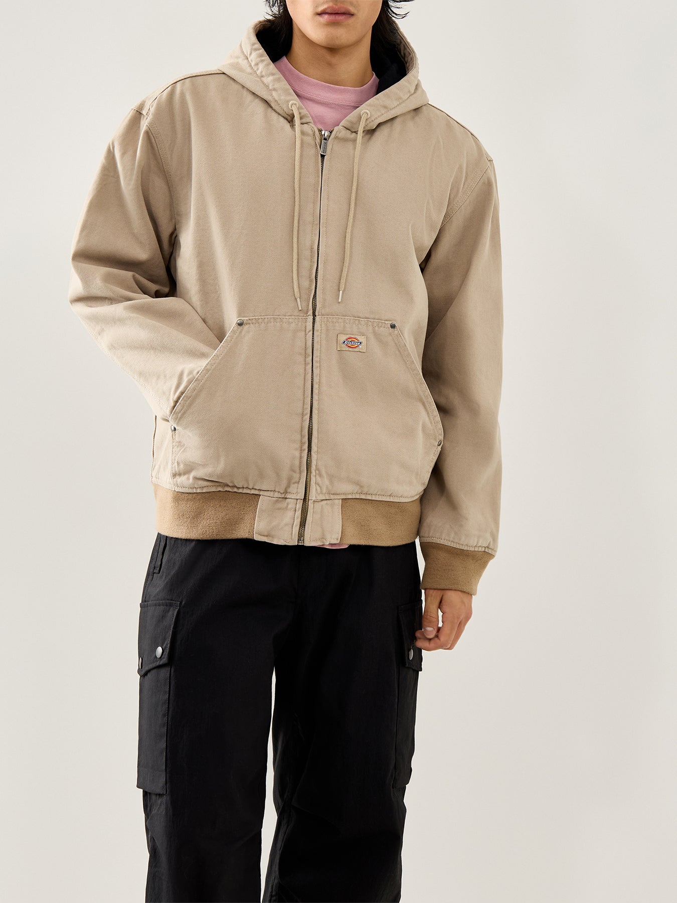Hilham Hooded Canvas Jacket Sand
