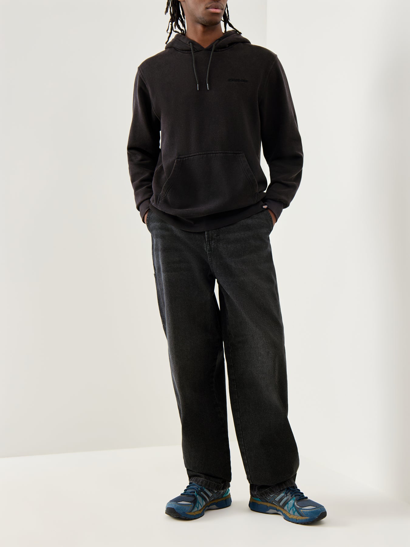 Madison Baggy Fit Denim Black Wash Faded