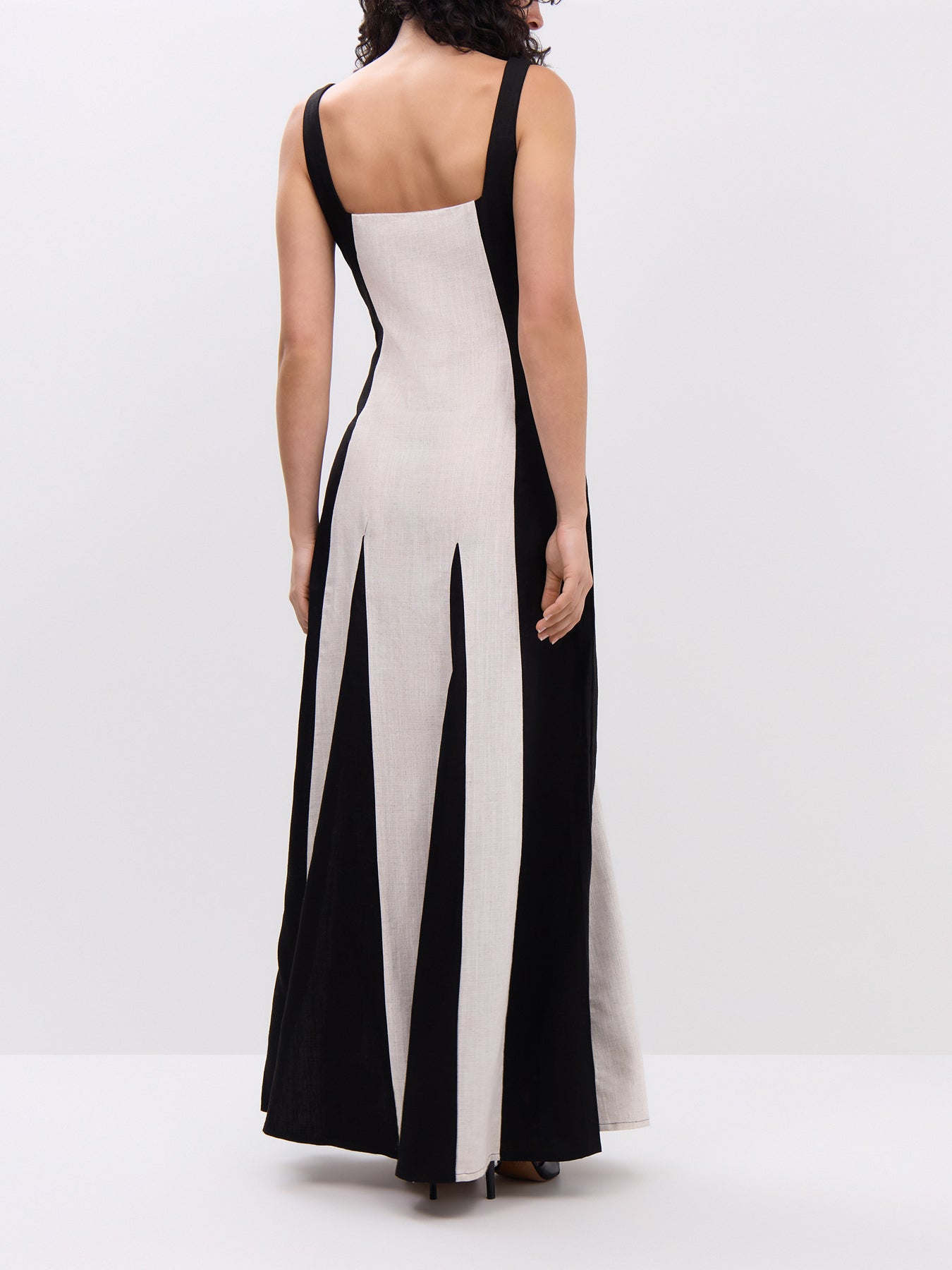 Ella Square Neck Contrast Maxi Dress