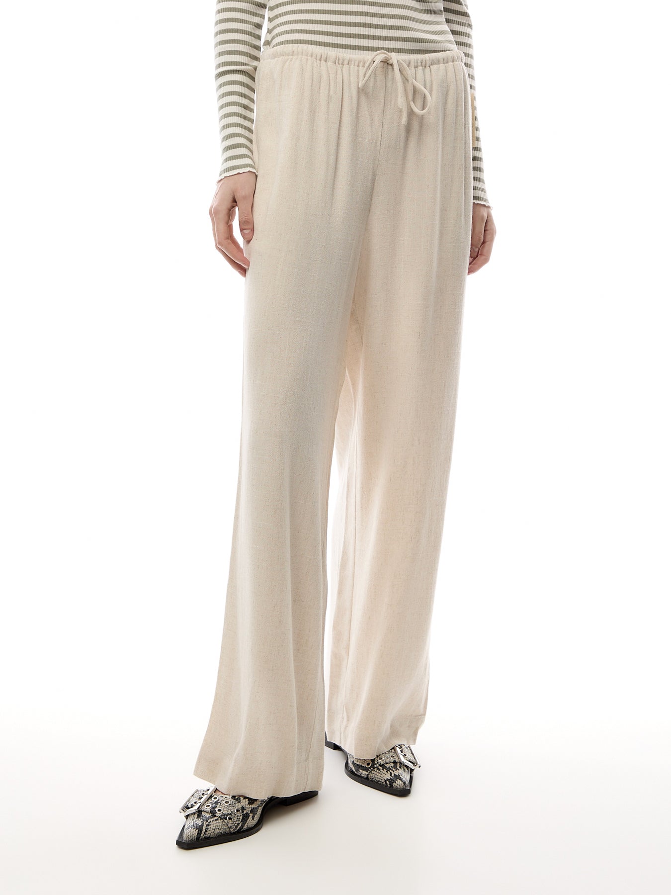 Nessa Drawstring Linen Trouser