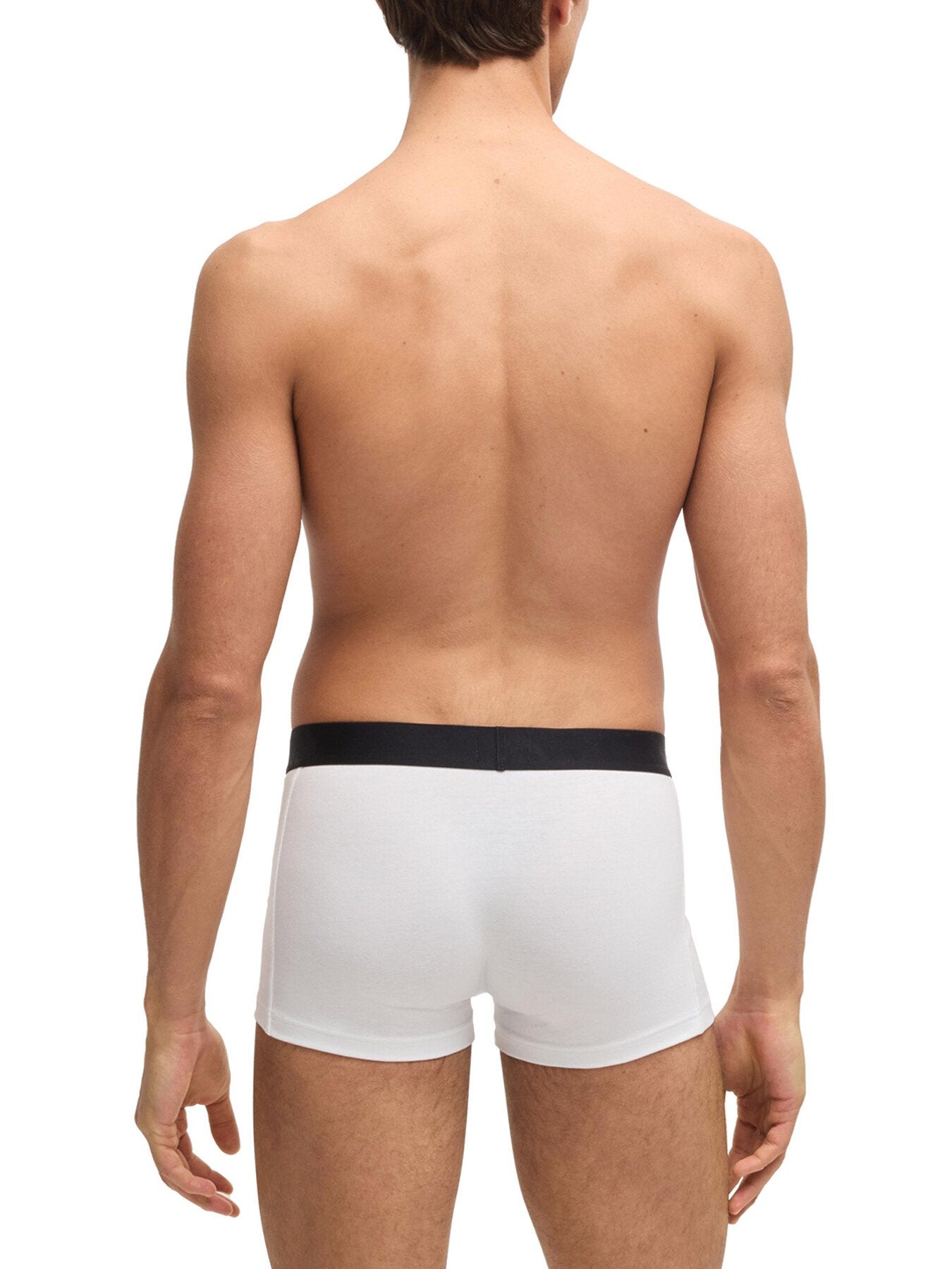 Three-pack of stretch-cotton trunks with logo