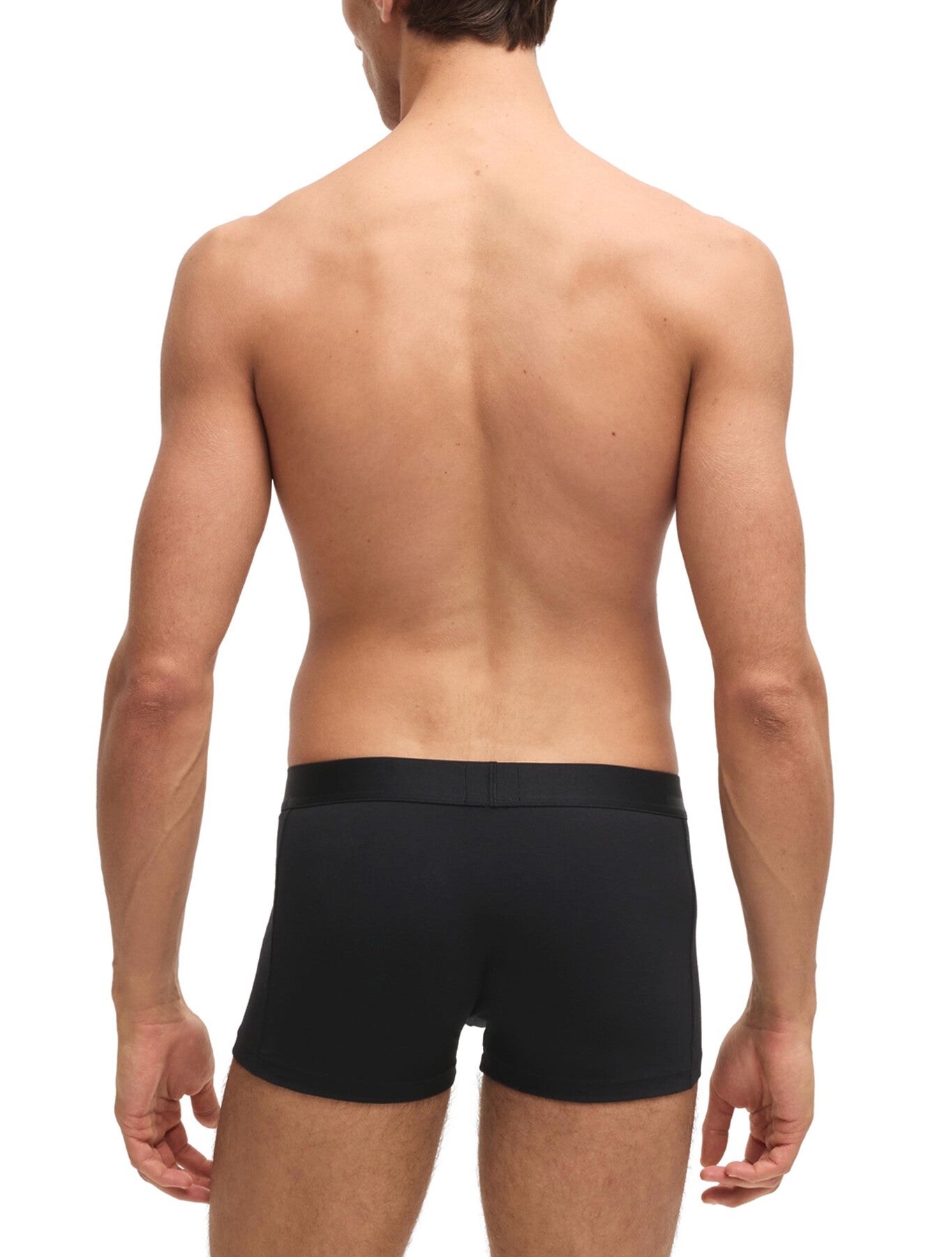 Three-pack of stretch-cotton trunks with logo
