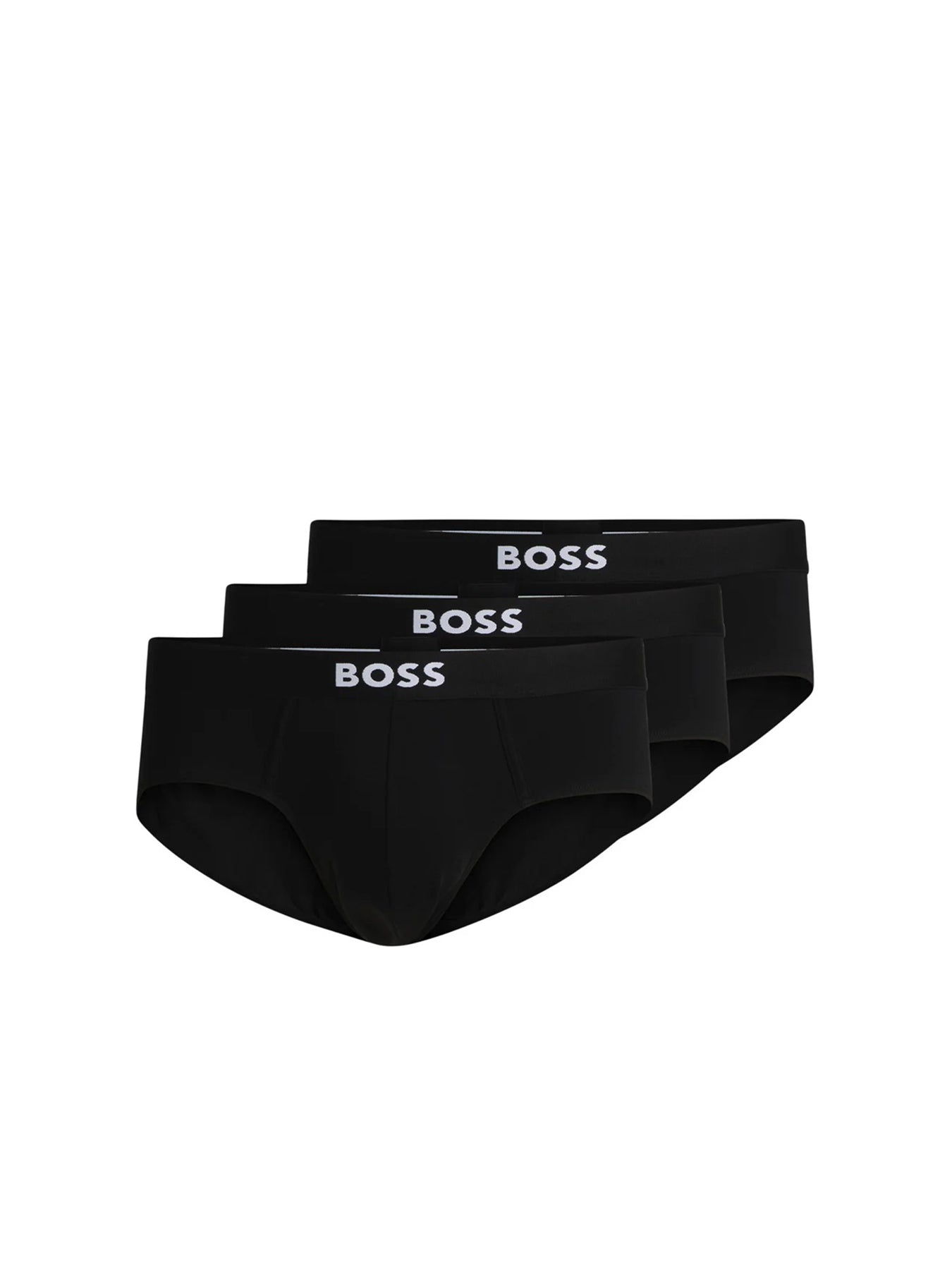 Three-pack of stretch-cotton briefs with logo
