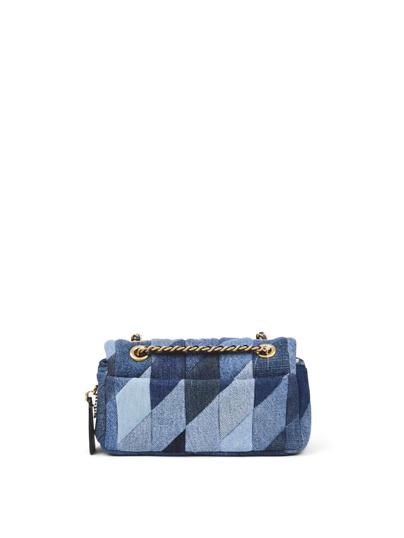 Tabby Shoulder Bag 20 With Patchwork Quilting Denim Multi