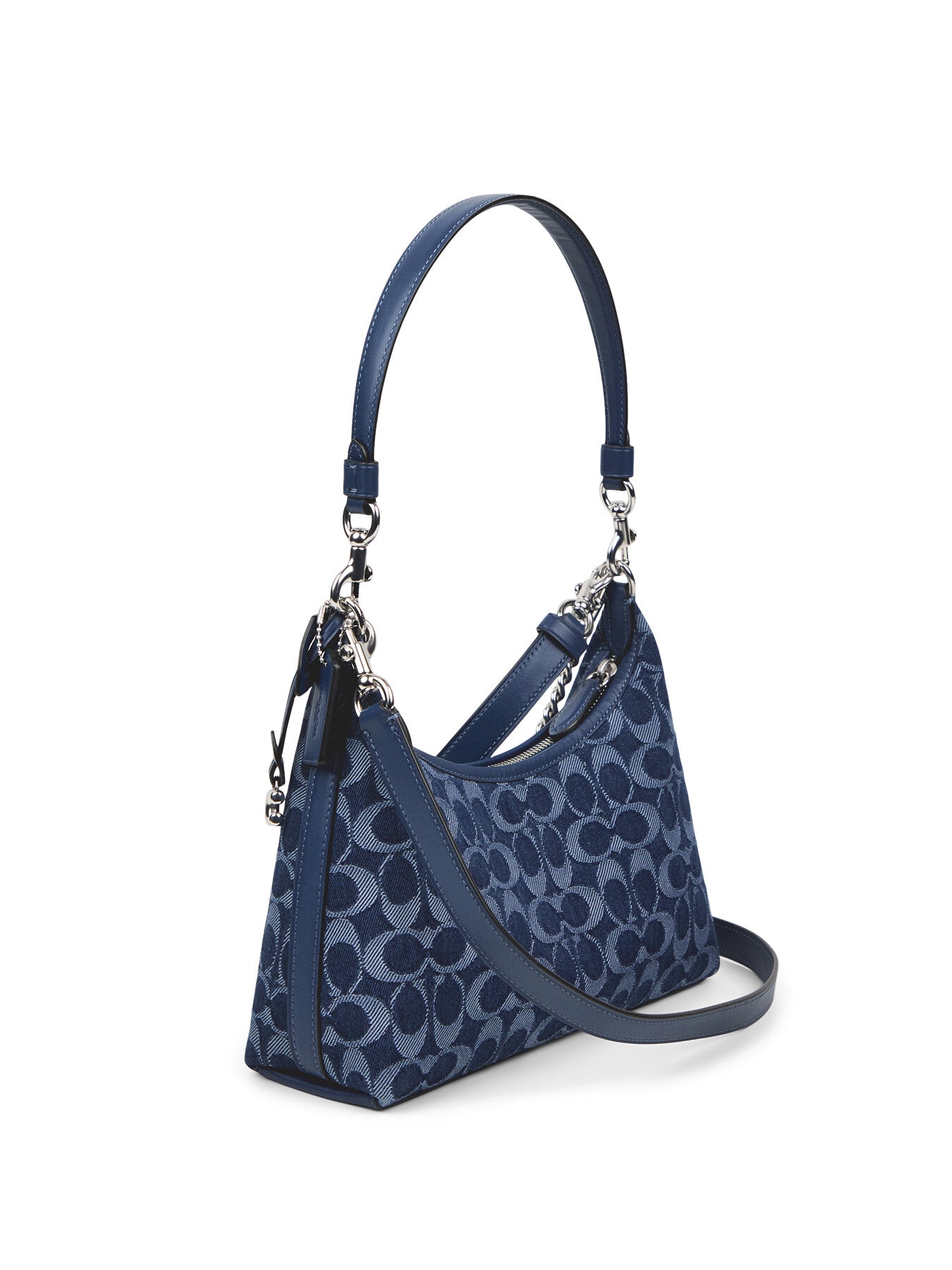 Washed Denim Signature Juliet Shoulder Bag 25