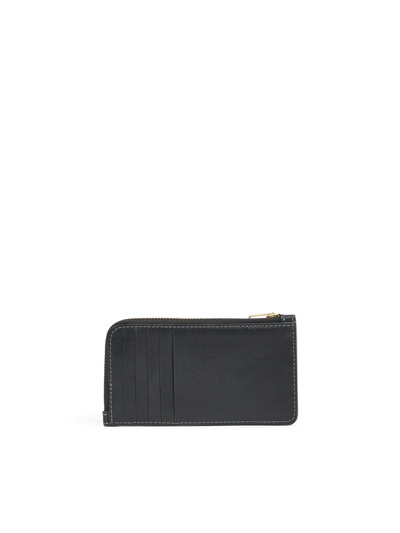 New York Leather Zip Card Case Black – Fenwick