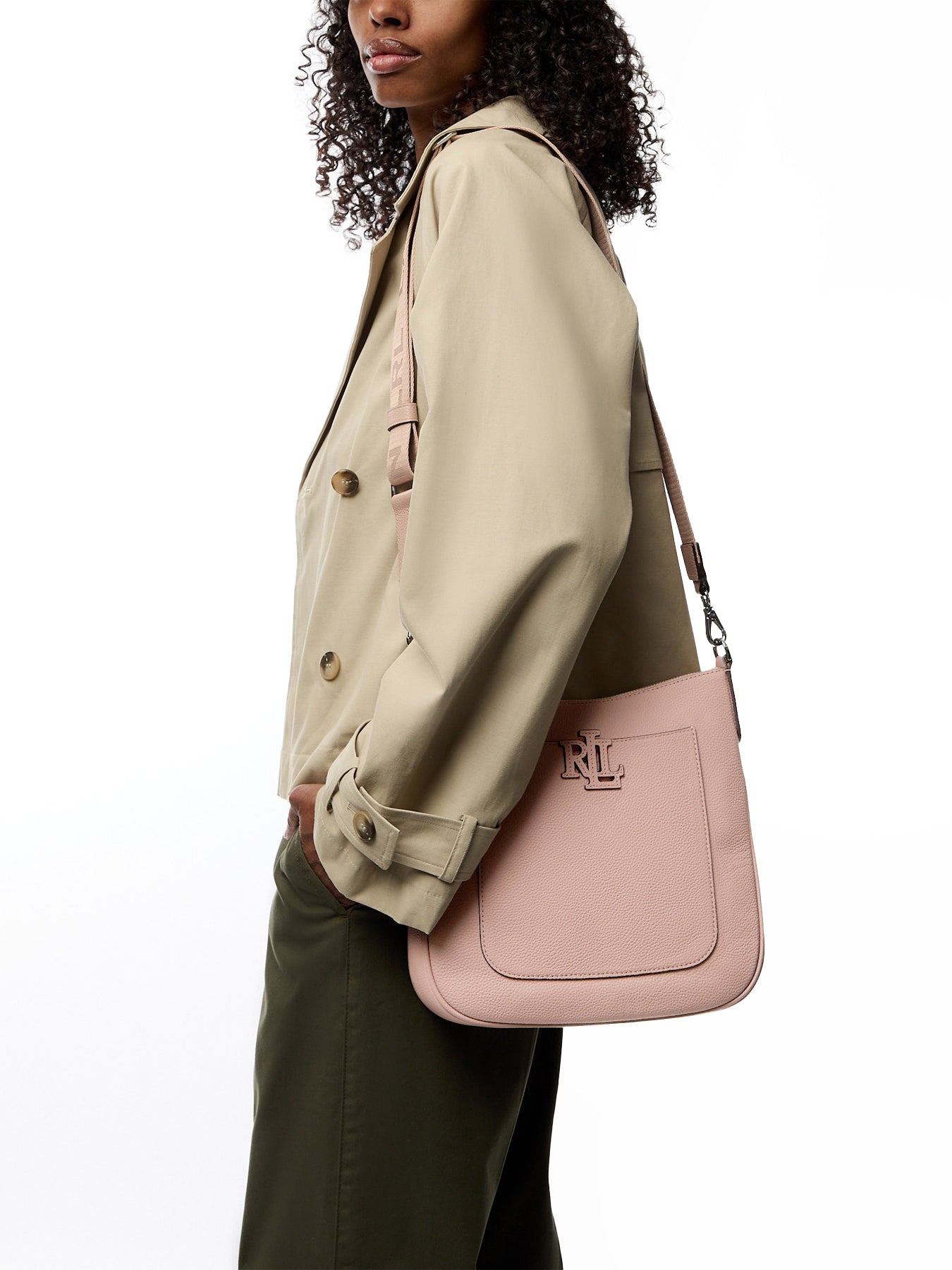 Pebbled Leather Large Cameryn Crossbody