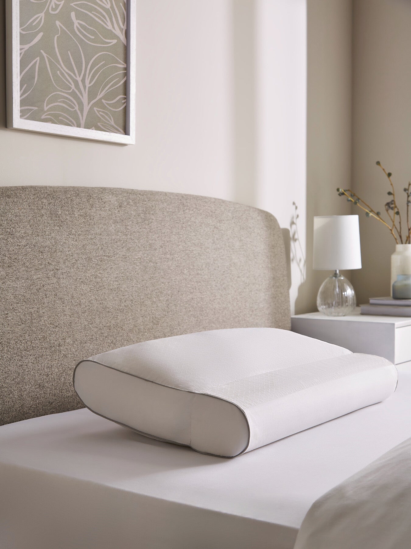 Memory Foam Cooling Head and Neck Support Pillow