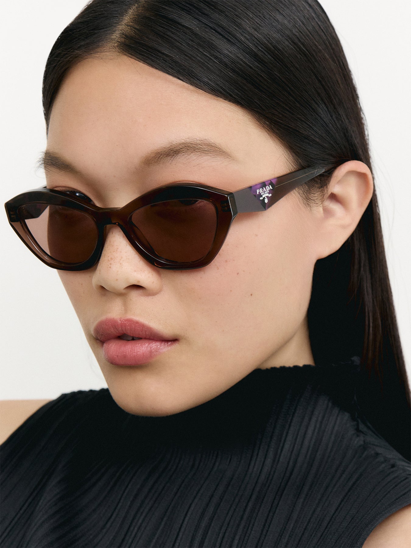 PR A02S Acetate Butterfly Sunglasses