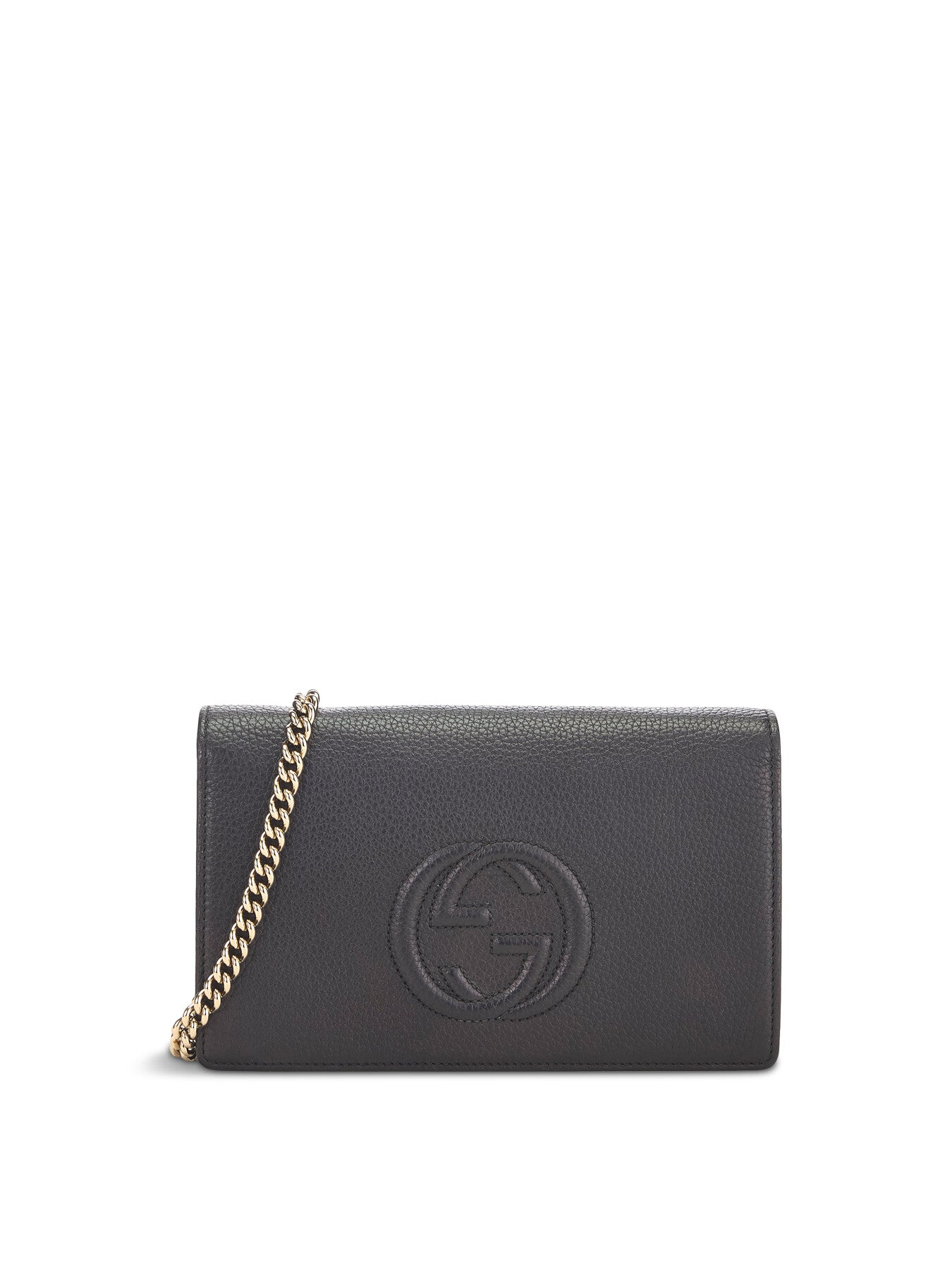 Vintage Gucci Leather Soho Wallet On Chain