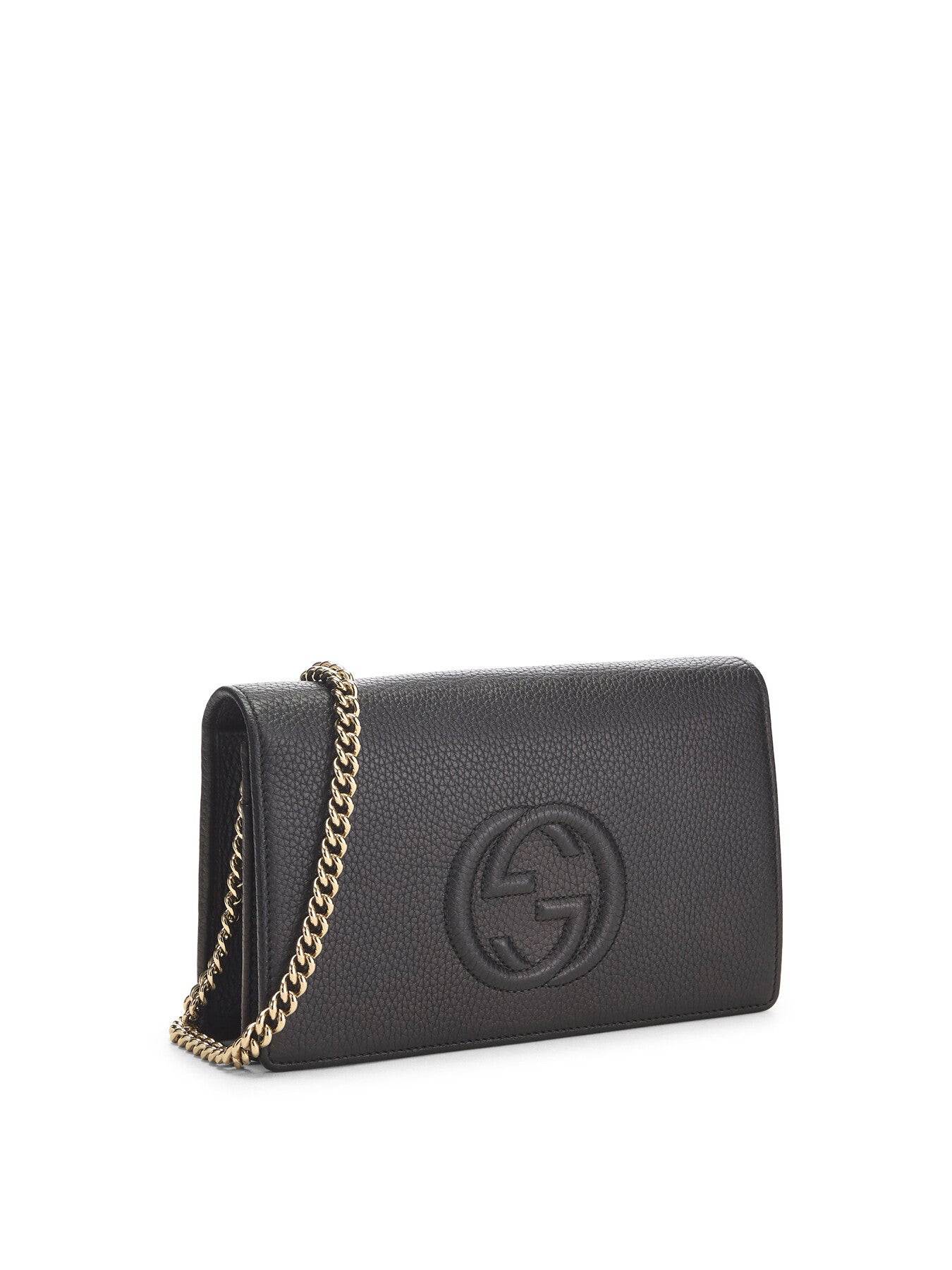 Vintage Gucci Leather Soho Wallet On Chain