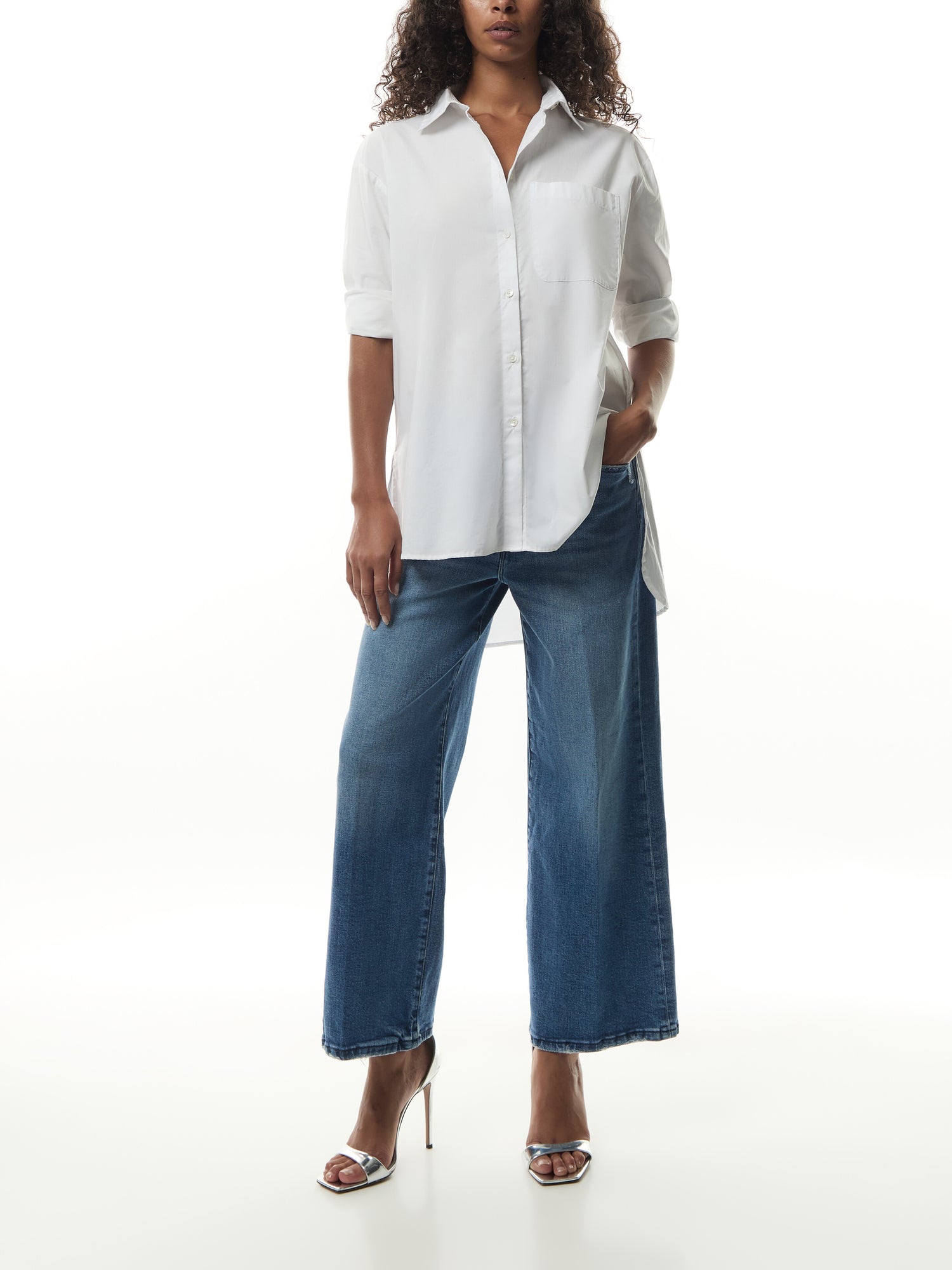 Good Waist Palazzo Crop Jeans