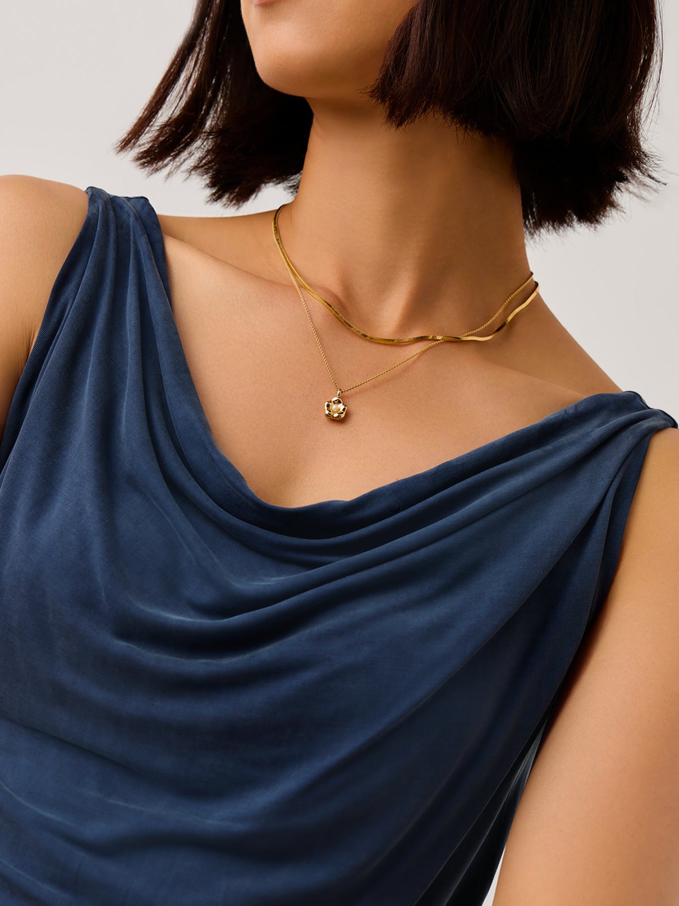 Eny Lee Parker Flower Drop Necklace