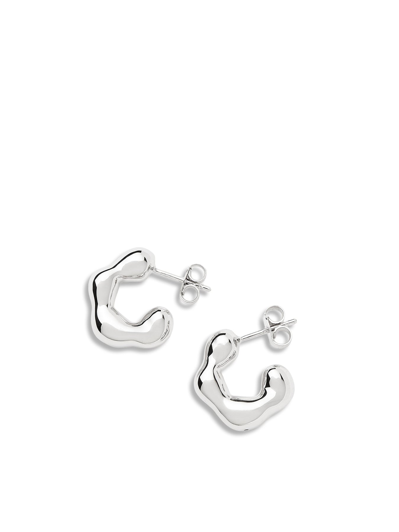 Eny Lee Parker Mini Hoops Silver