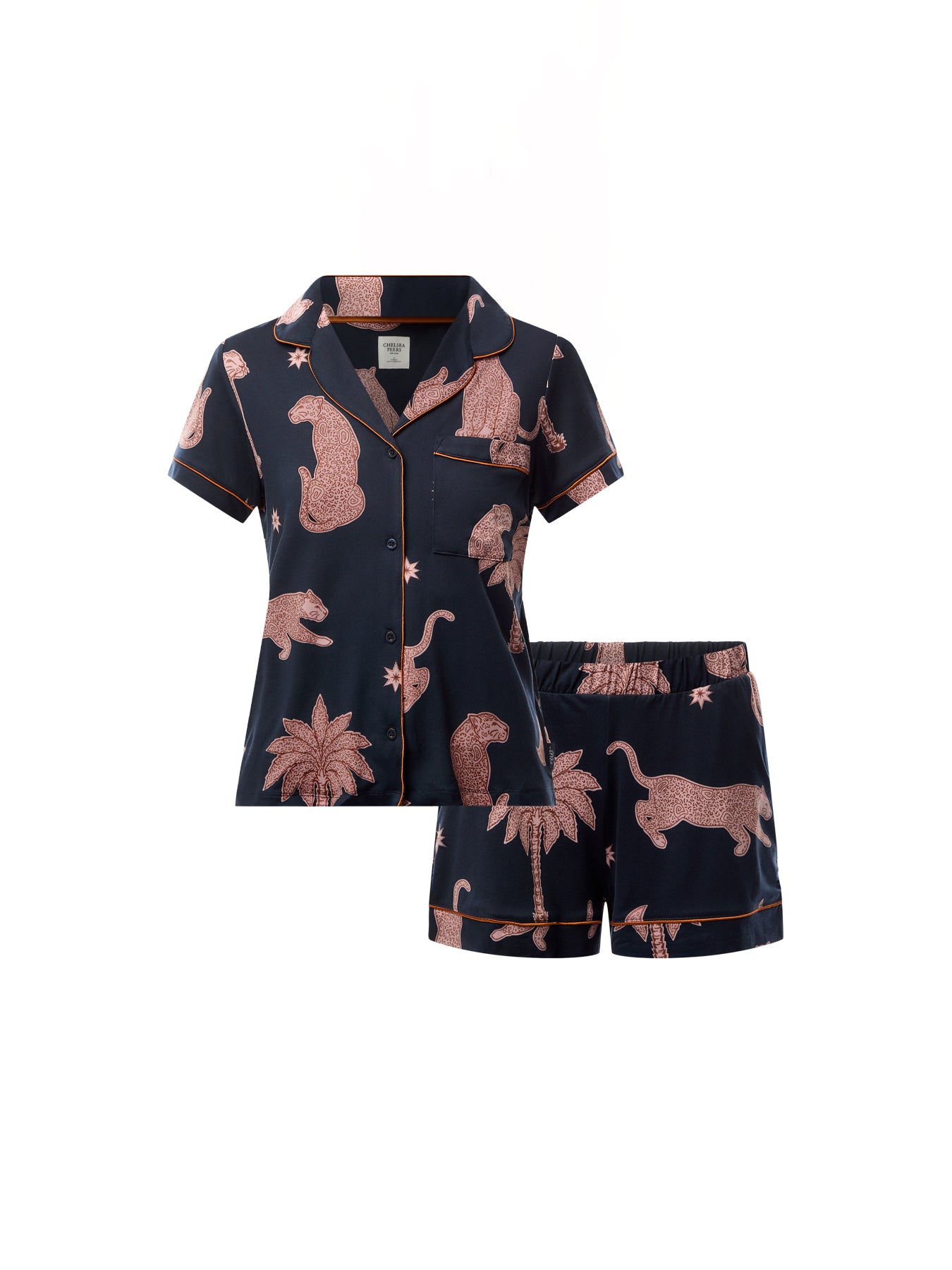 Abstract Shapes Leopard Short Set