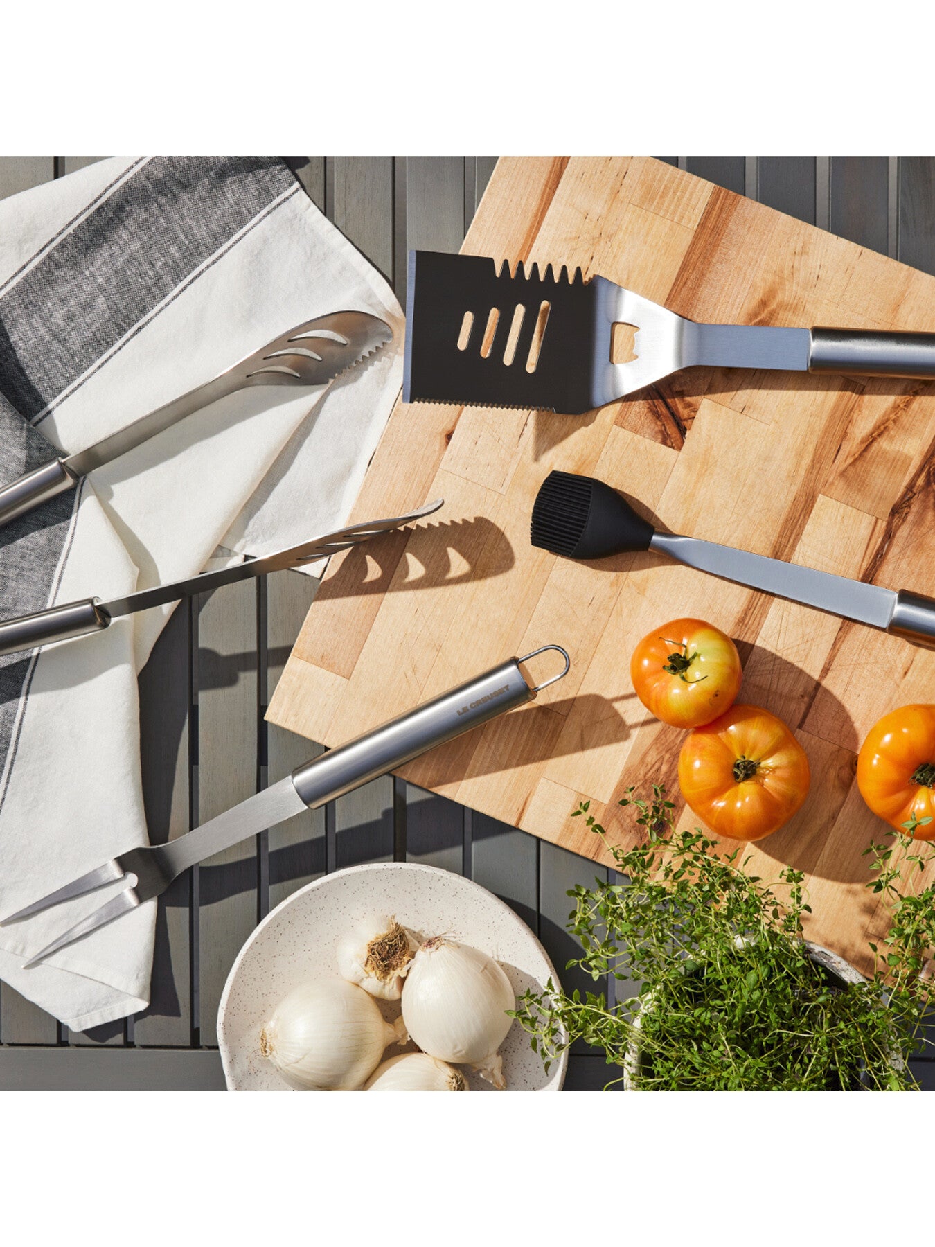 BBQ Stainless Steel Slotted Turner Spatula