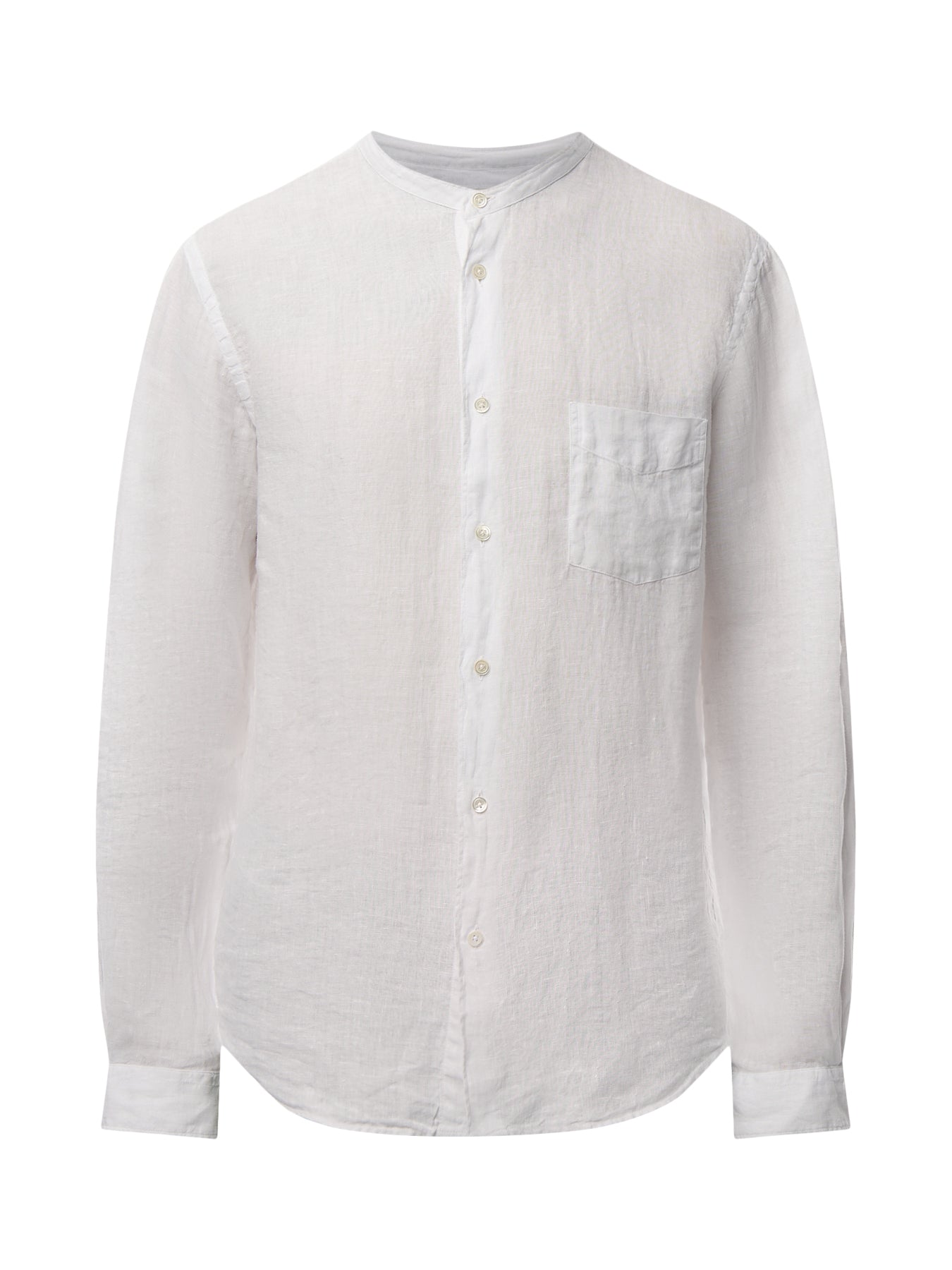 Collarless Premium Pat Woven Shirt