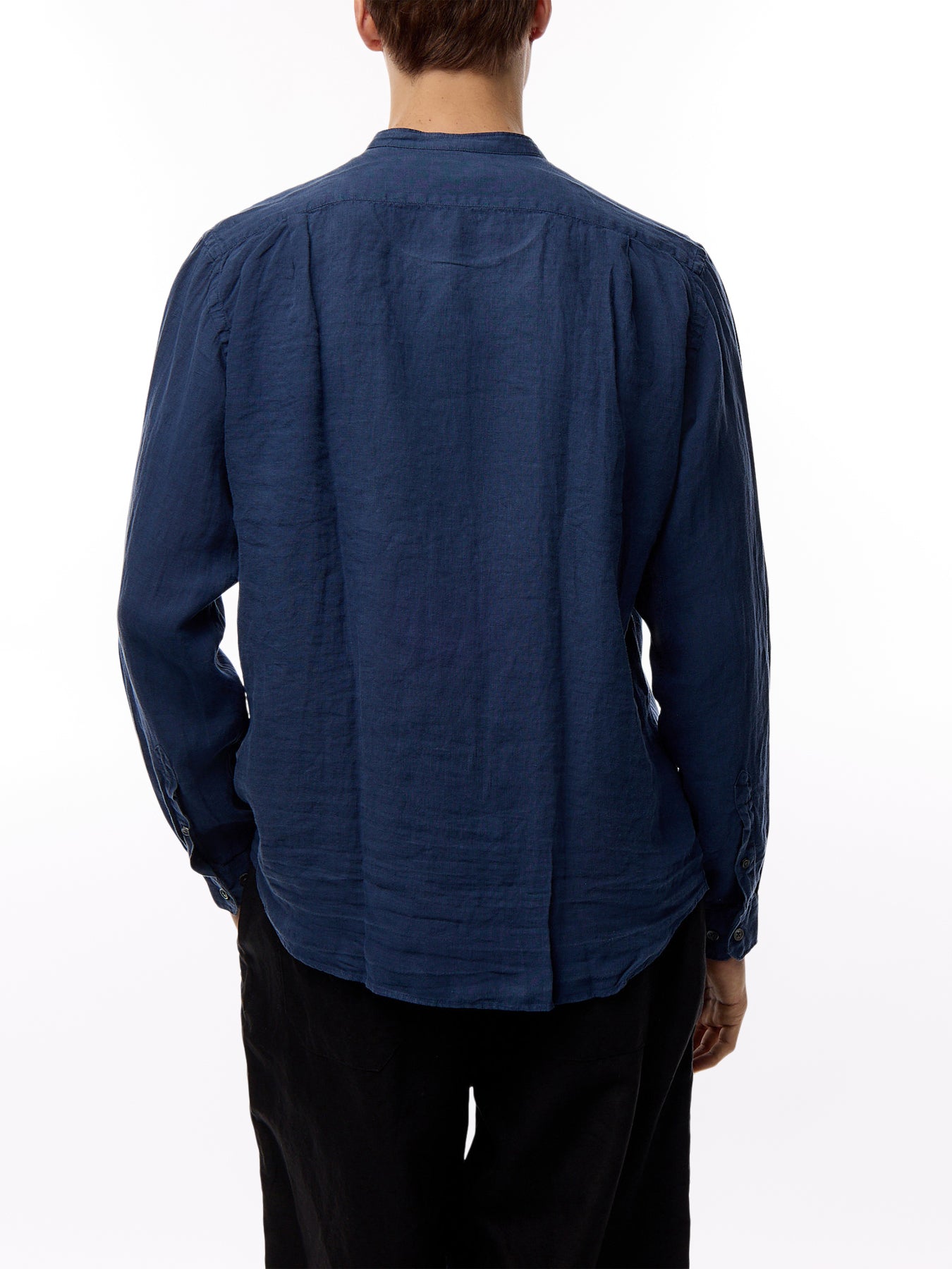Collarless Premium Pat Woven Shirt
