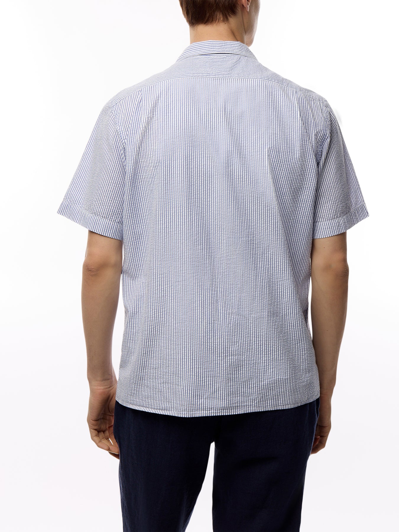 Light Seersucker Paul Pat Men Woven Shirt